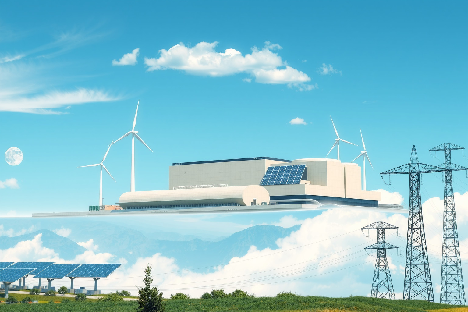 Az atomerőművek stabil alapenergiát biztosítanak a megújulók mellett.