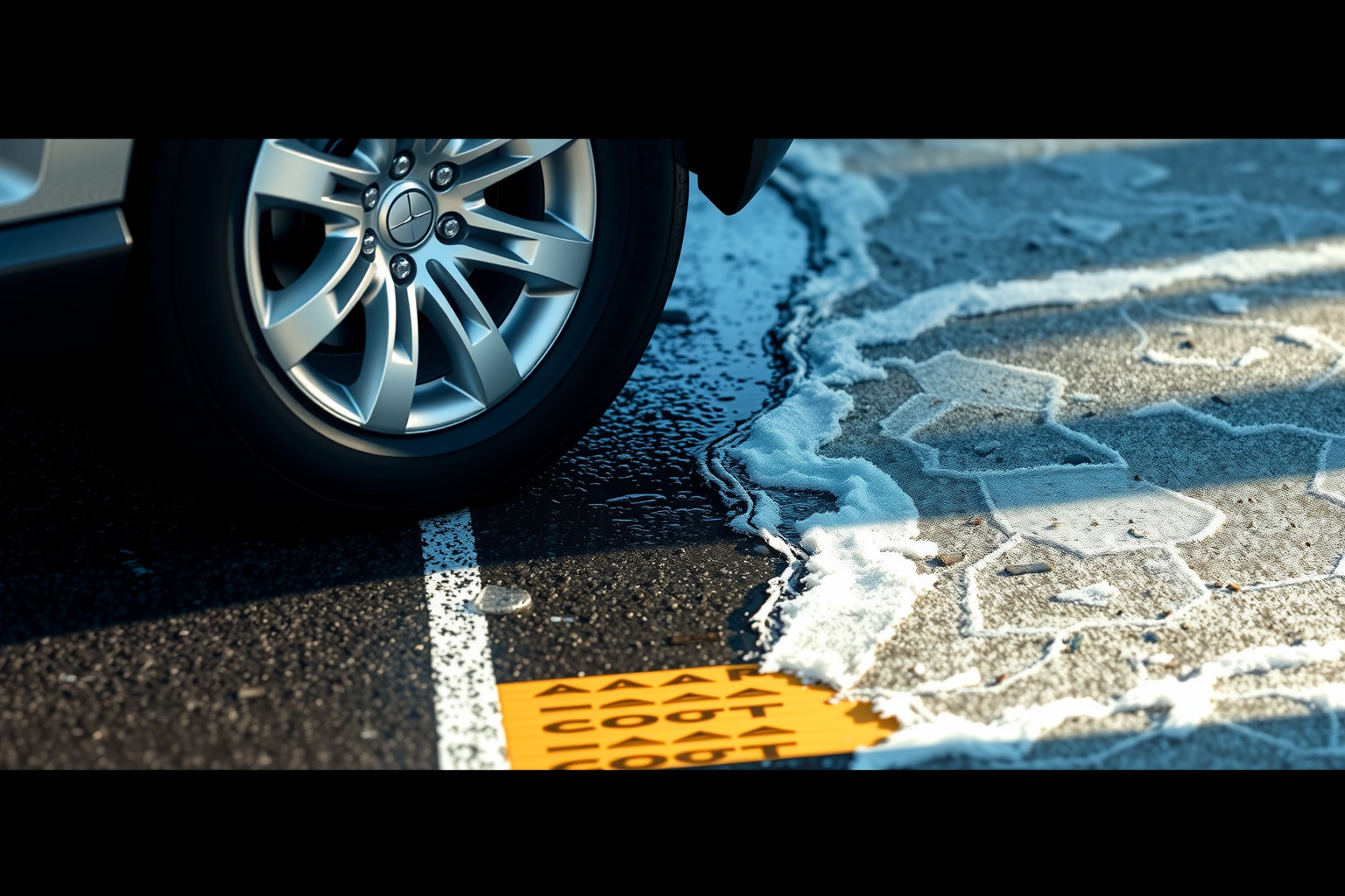 Az ABS hatékonyan megakadályozza a kerekek blokkolását jeges úton.