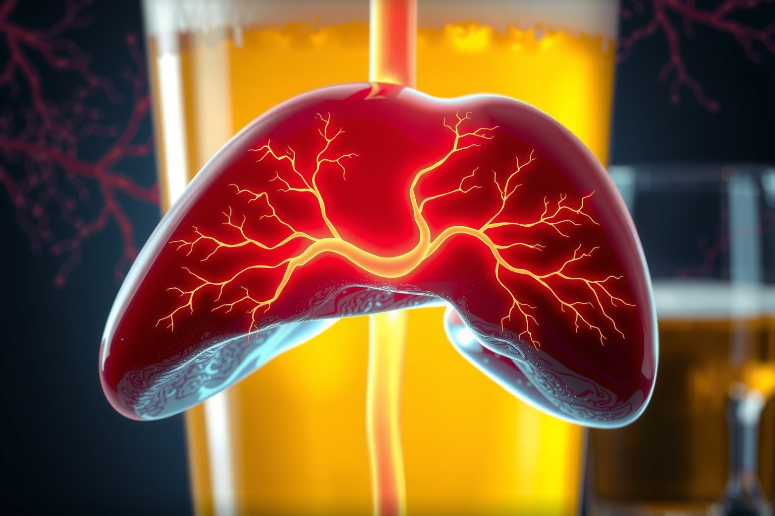 Az alkohol főként a májban bomlik le enzimek segítségével.