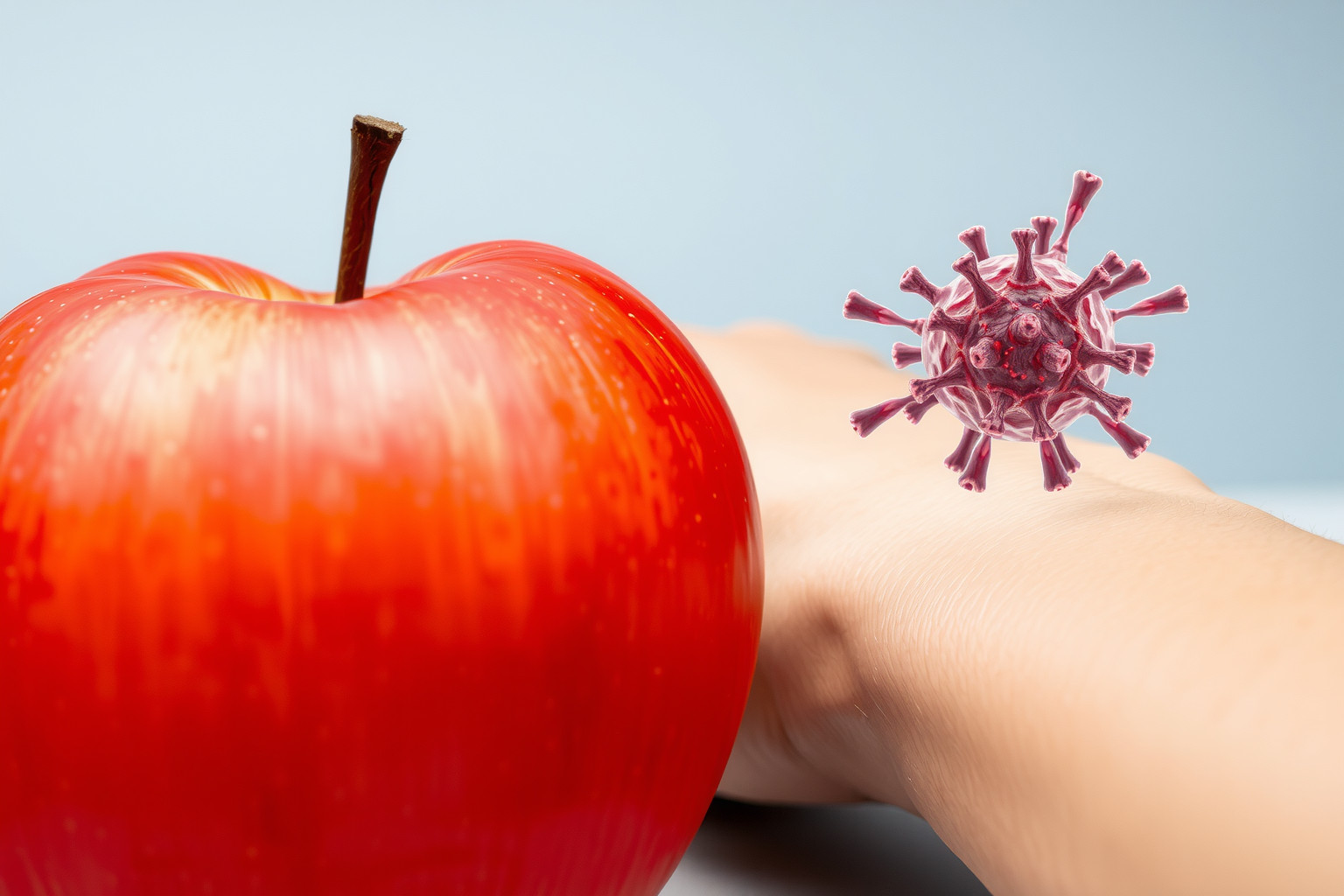 Az almaallergia gyakran keresztreakciót okoz pollenallergiásoknál.