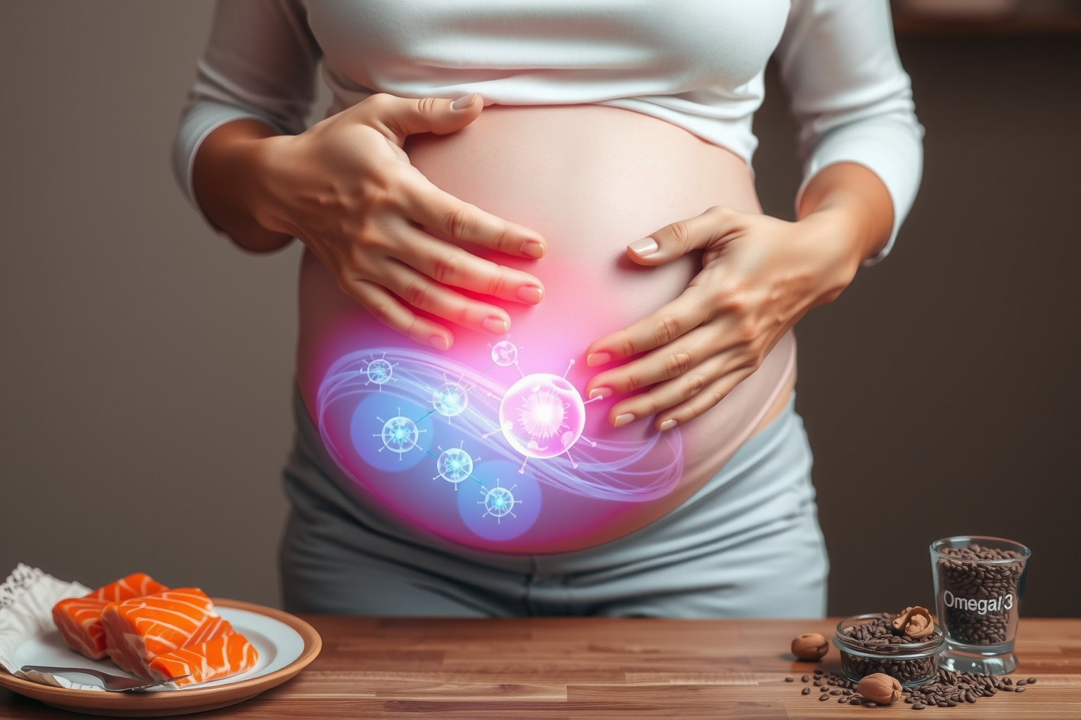 Az omega-3 zsírsavak erősítik a magzati immunrendszert.