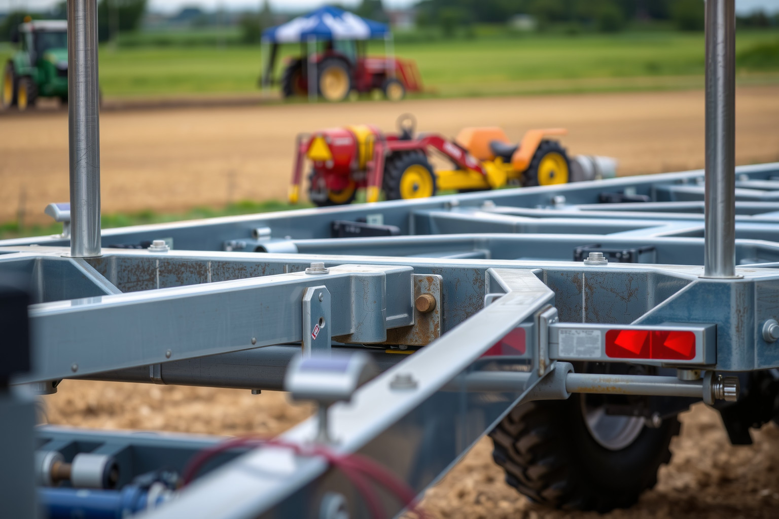 Az acélváz növeli az önkiürítő pótkocsik teherbírását és élettartamát.