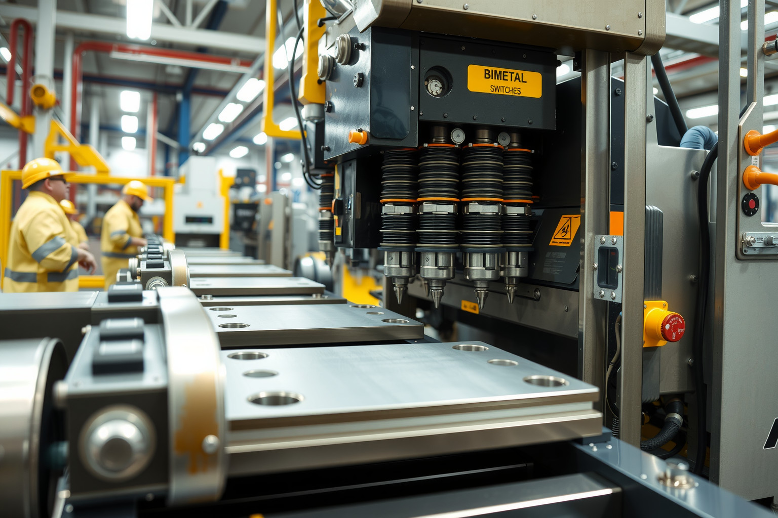A bimetál kapcsolók gyártása precíz hőformázással és forrasztással kezdődik.