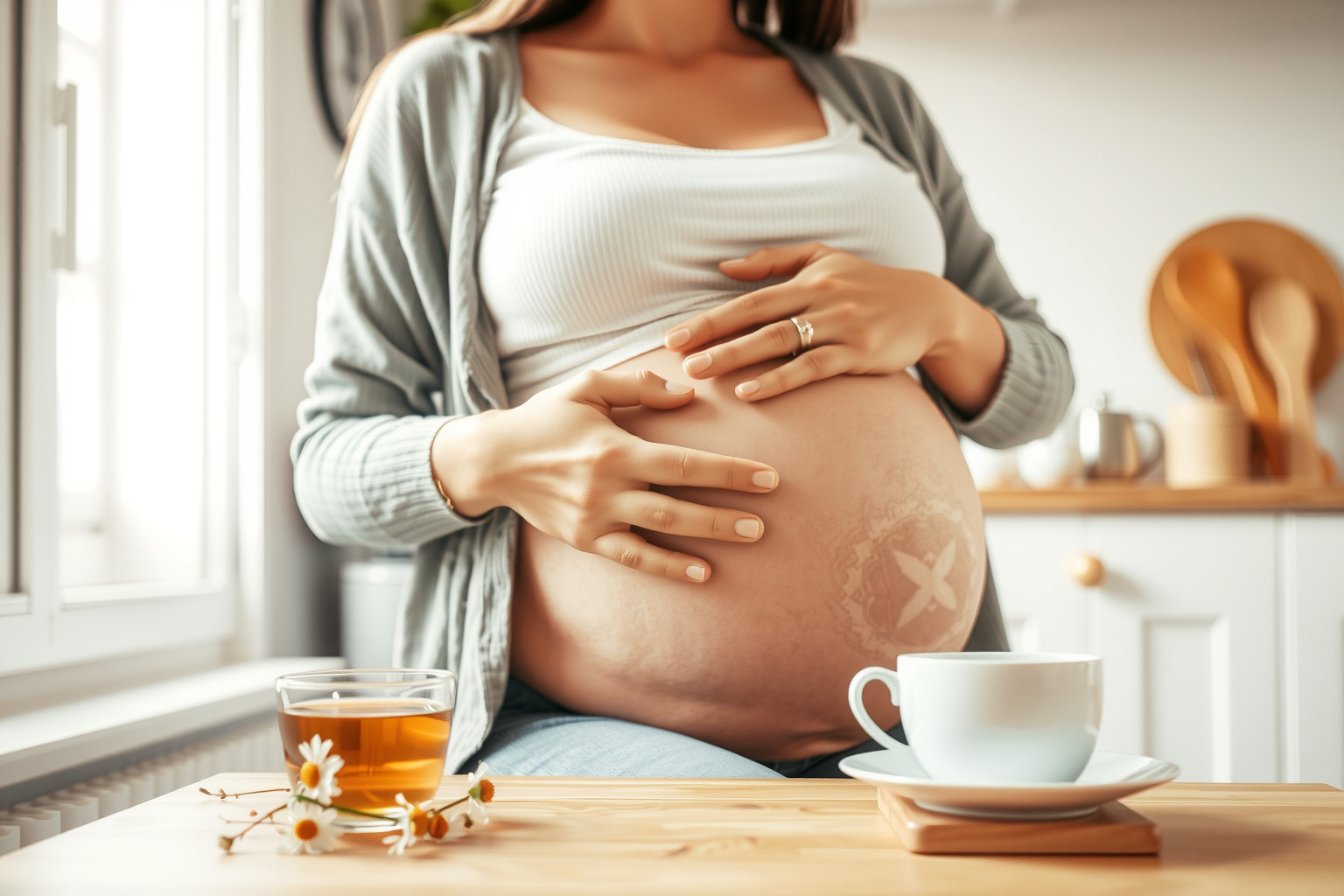 Terhesség alatt a kamillatea fogyasztása orvosi jóváhagyással ajánlott.