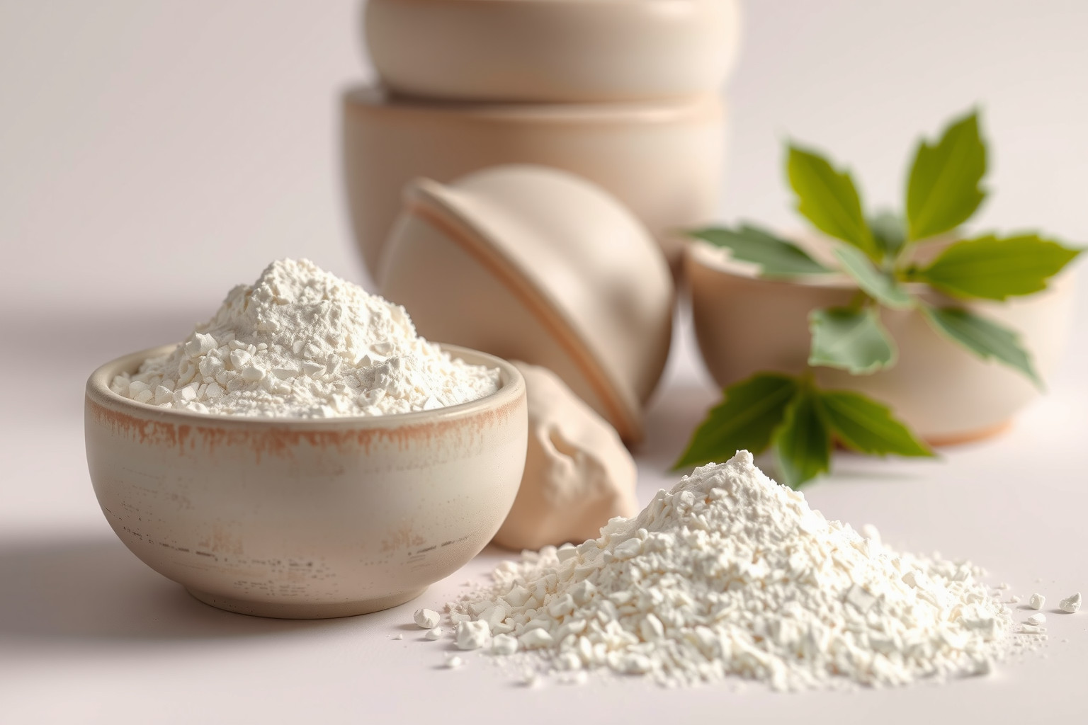 A kaolin kiváló fehérségéről és alakíthatóságáról ismert kerámiaiparban.