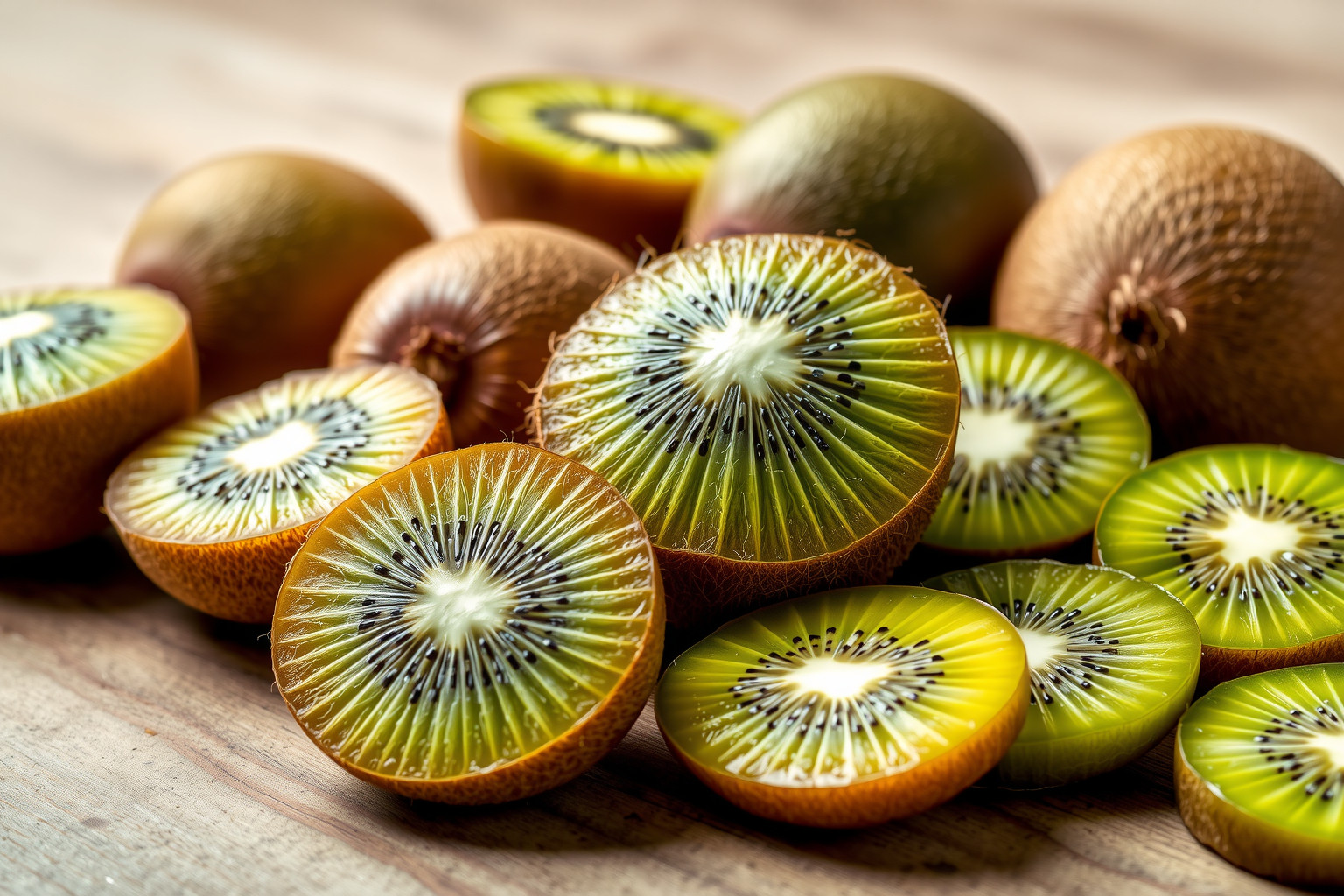 A zöld és arany kiwi különböző vitamin- és ásványianyag-tartalommal rendelkezik.