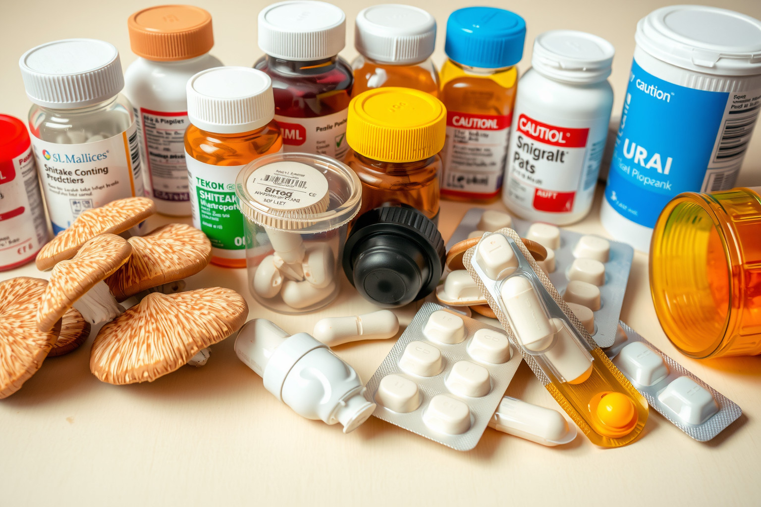 A shiitake gomba ritkán okoz allergiás reakciókat vagy bőrkiütést.