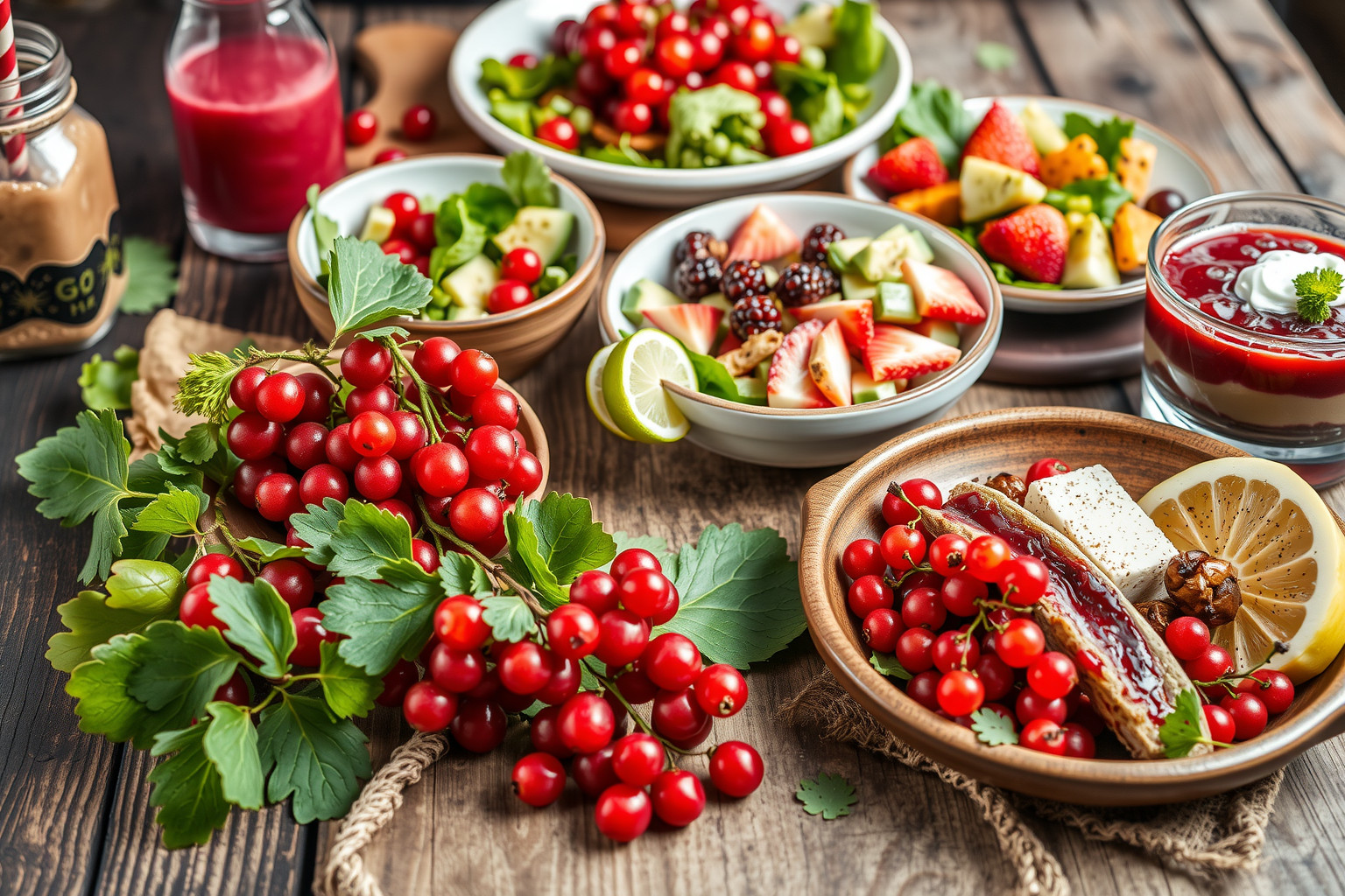 A piros ribizli gazdag C-vitaminban, ízletes süteményekhez.