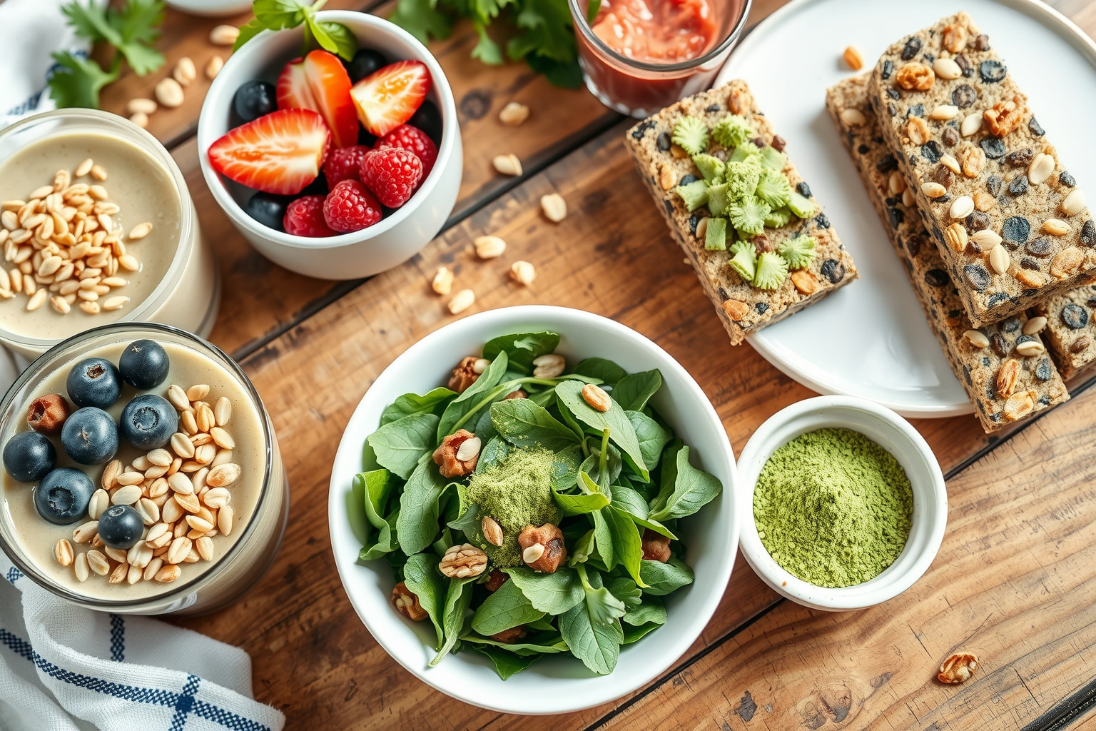 A lucerna por smoothie-khoz és salátákhoz egészséges kiegészítő.