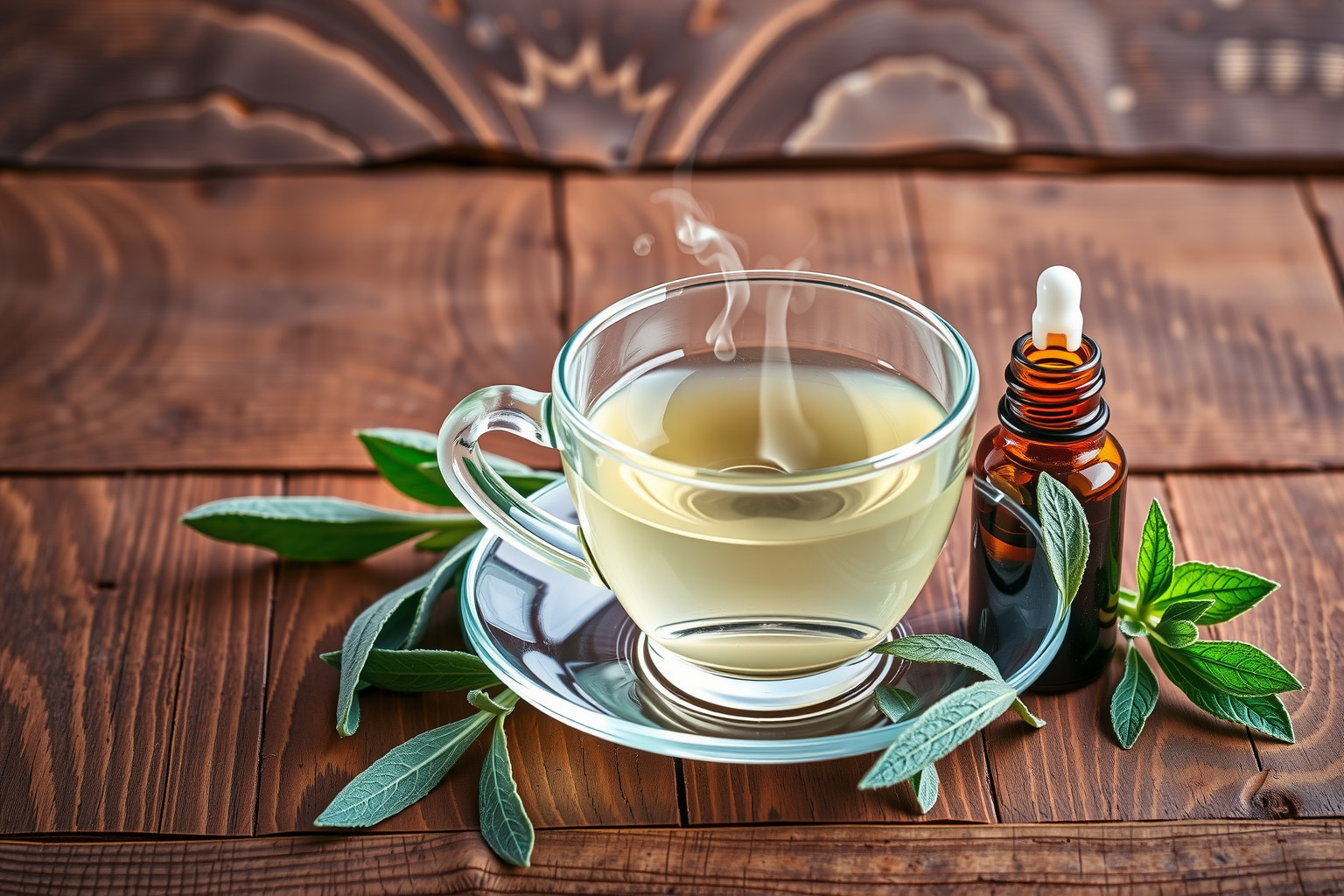 A zsálya tea gyengédebb, az illóolaj koncentrált hatású.