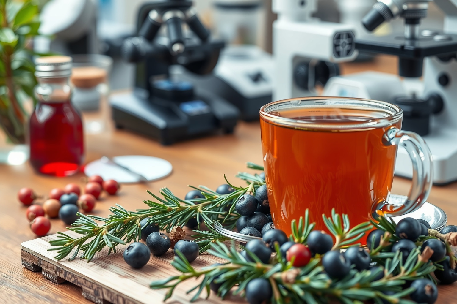 A borókabogyó tea laboratóriumban bizonyítottan antibakteriális és gombaellenes.
