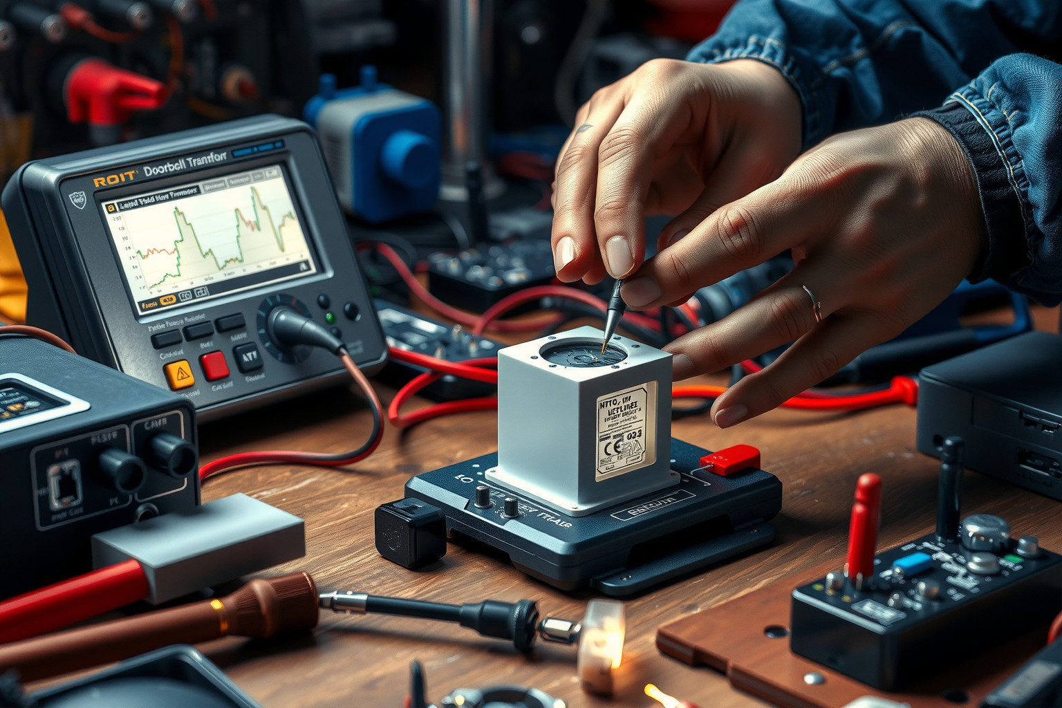 A csengő transzformátorok tesztelése biztosítja a zavartalan működést.