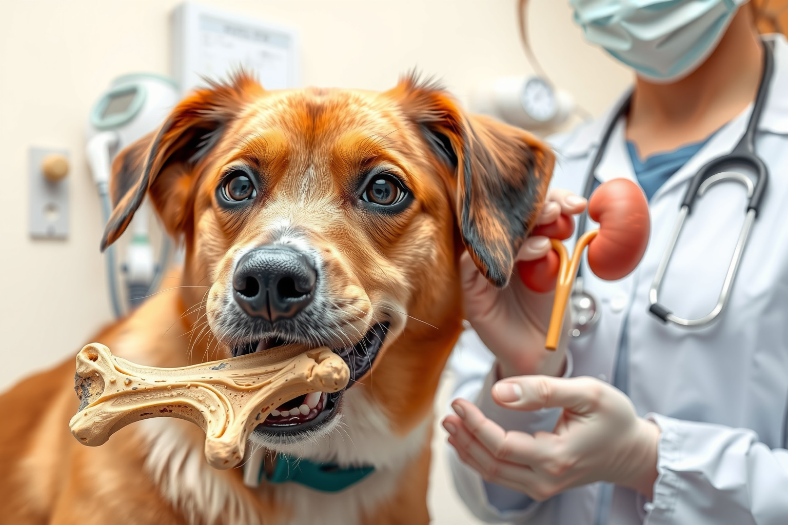 Vesebetegek kutyáknál csontfogyasztáskor kalcium- és foszorszintet ellenőrizni kell.