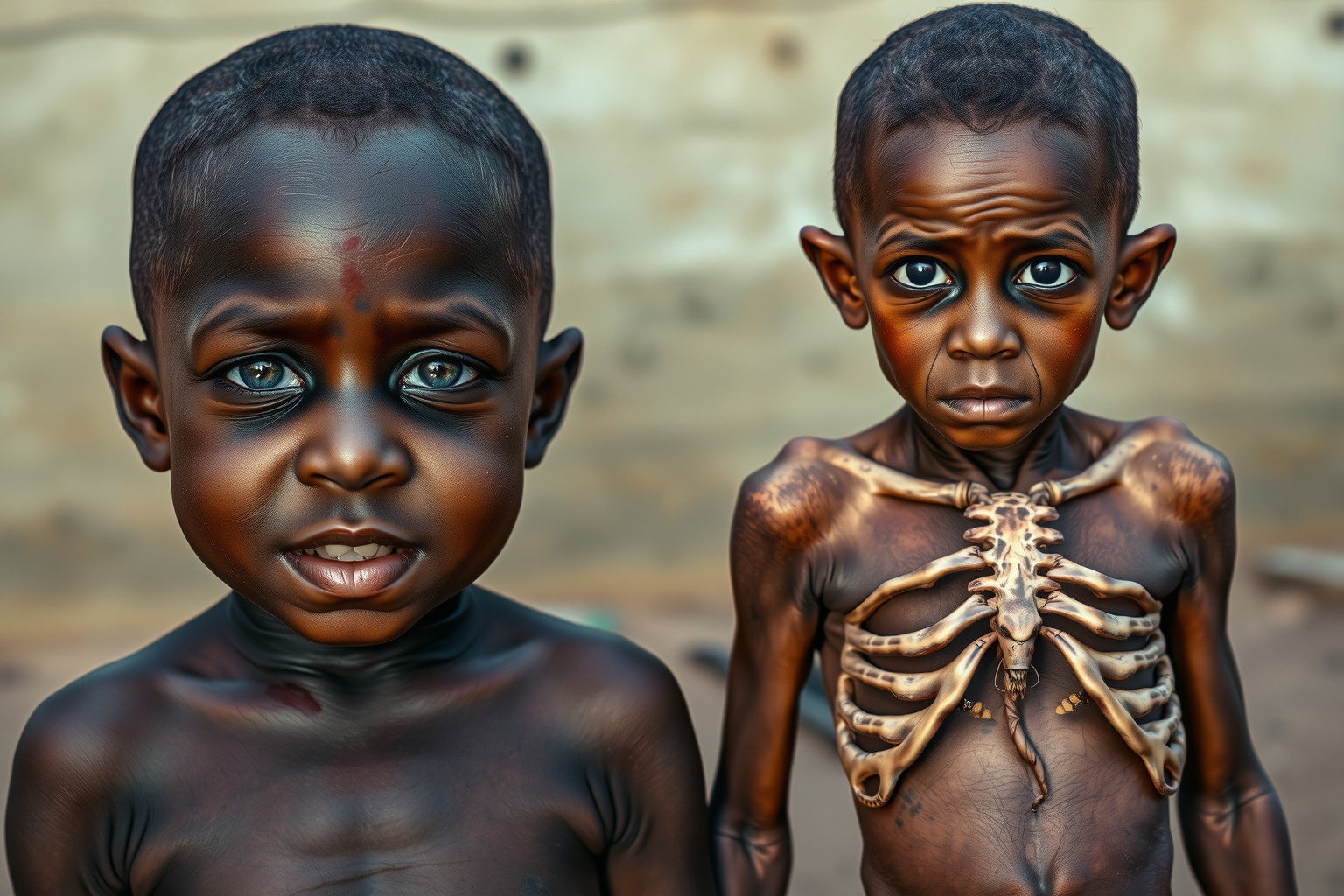 A fehérjehiány súlyos formái Kwashiorkor és marasmus lehetnek.