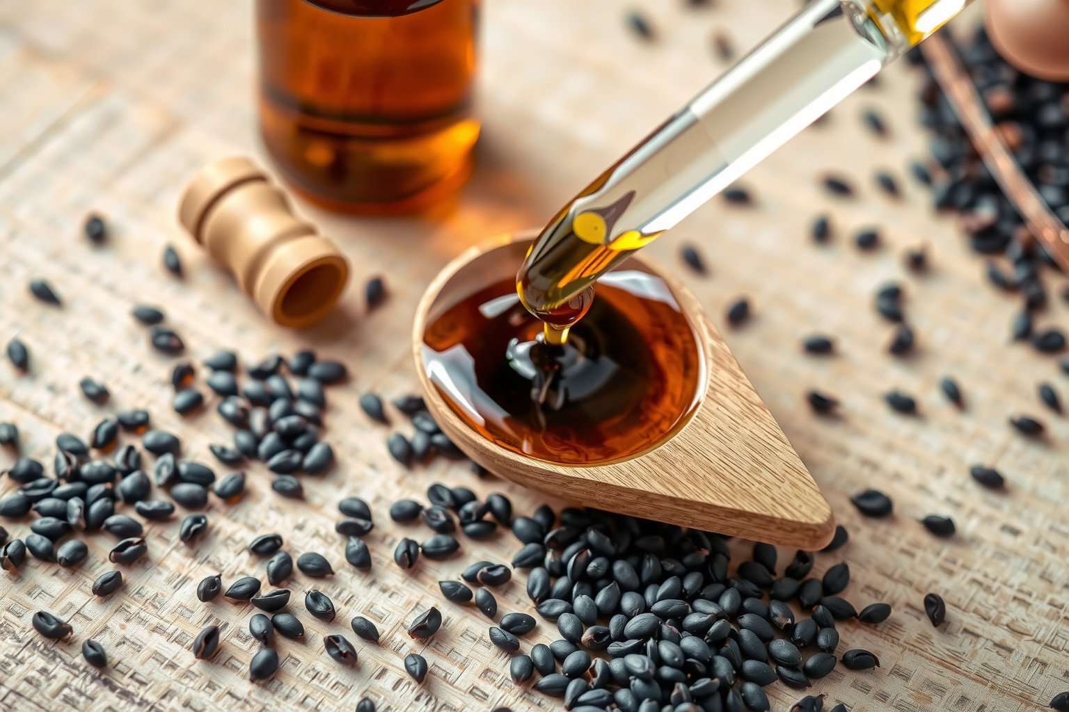 A feketeköményolaj napi 1-2 teáskanál adagban fogyasztható.