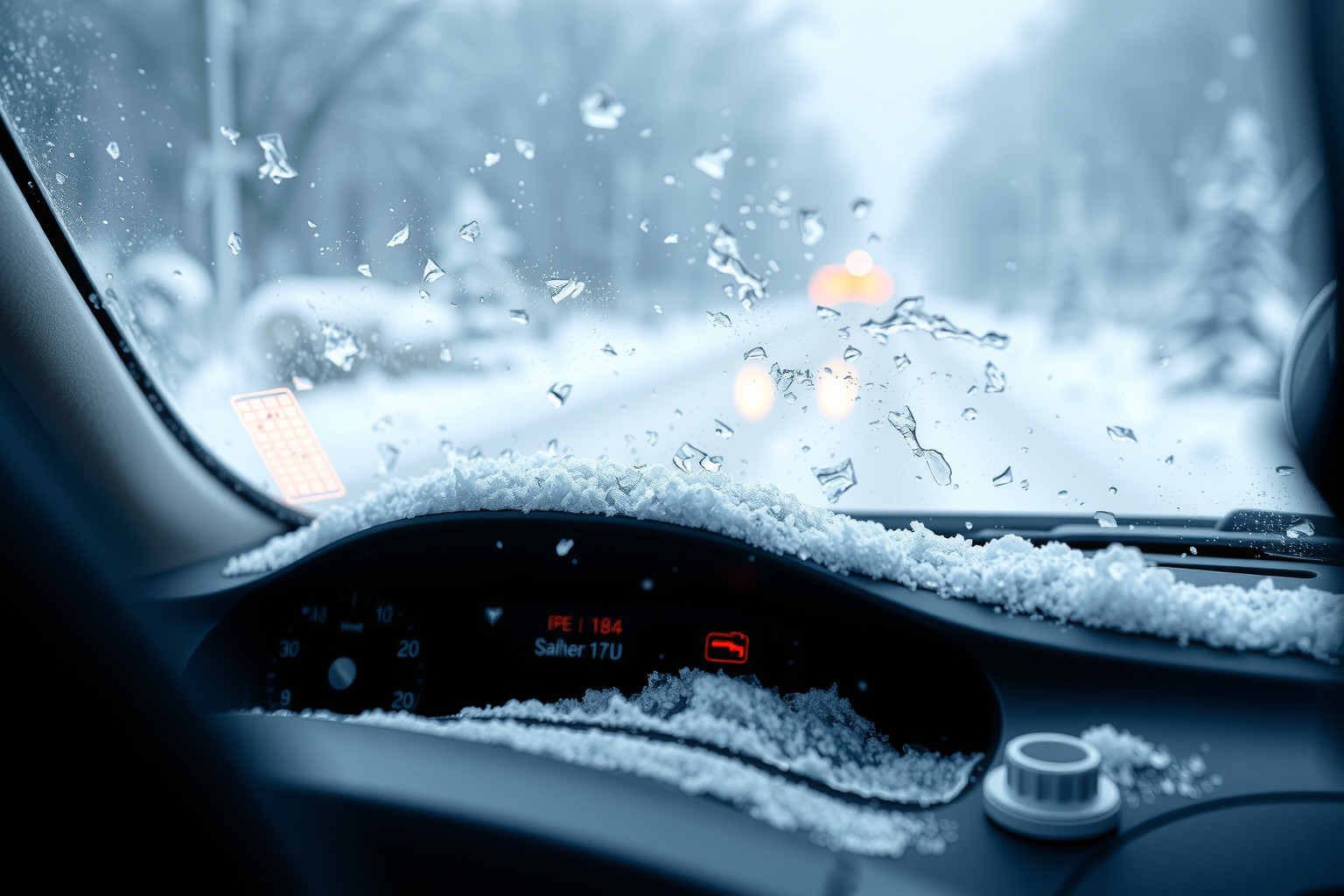 A fűthető szélvédő gyorsabban olvasztja a jeget, de növeli az akkumulátor terhelését.
