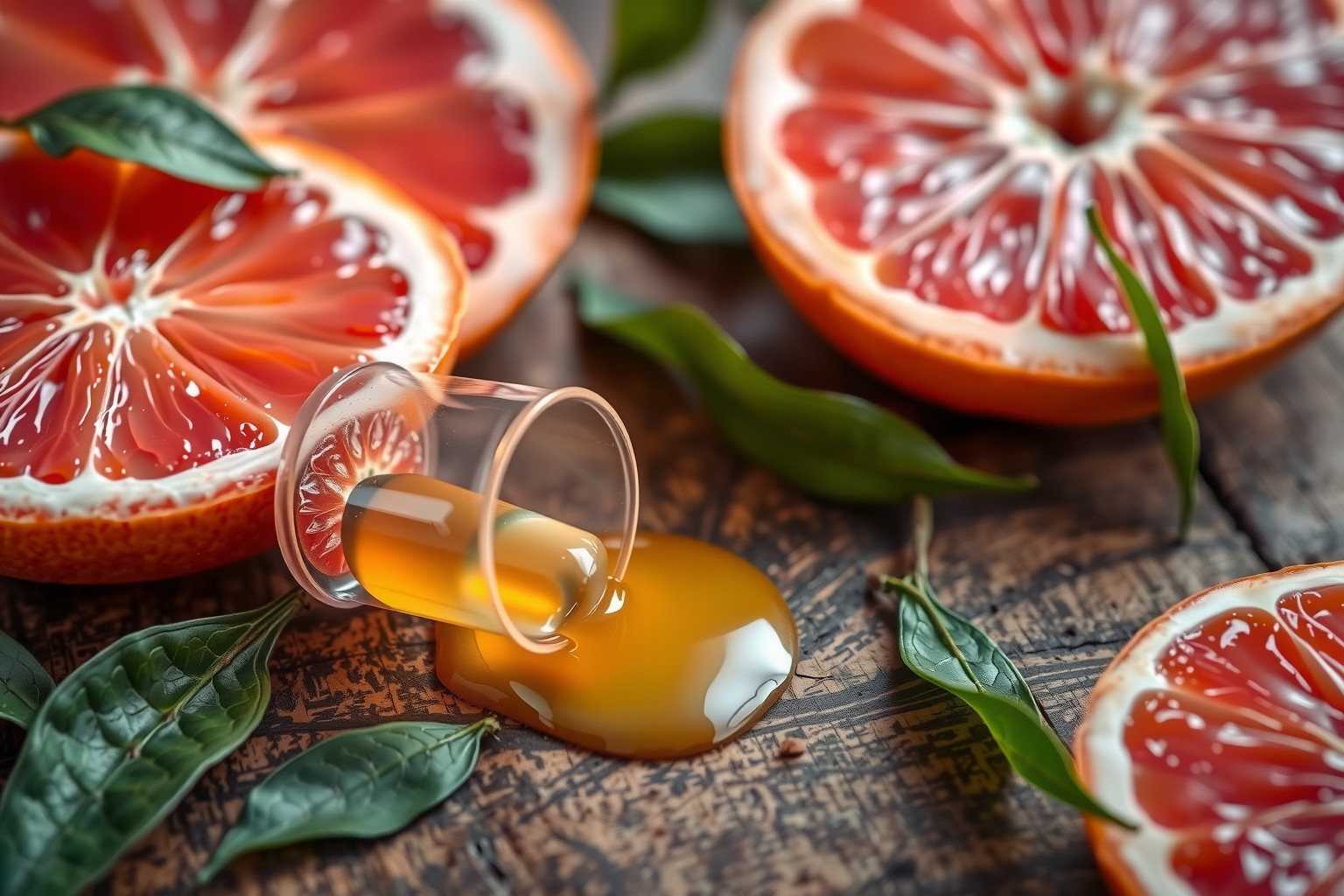 A grapefruit kapszula serkenti az anyagcserét és javítja az emésztést.