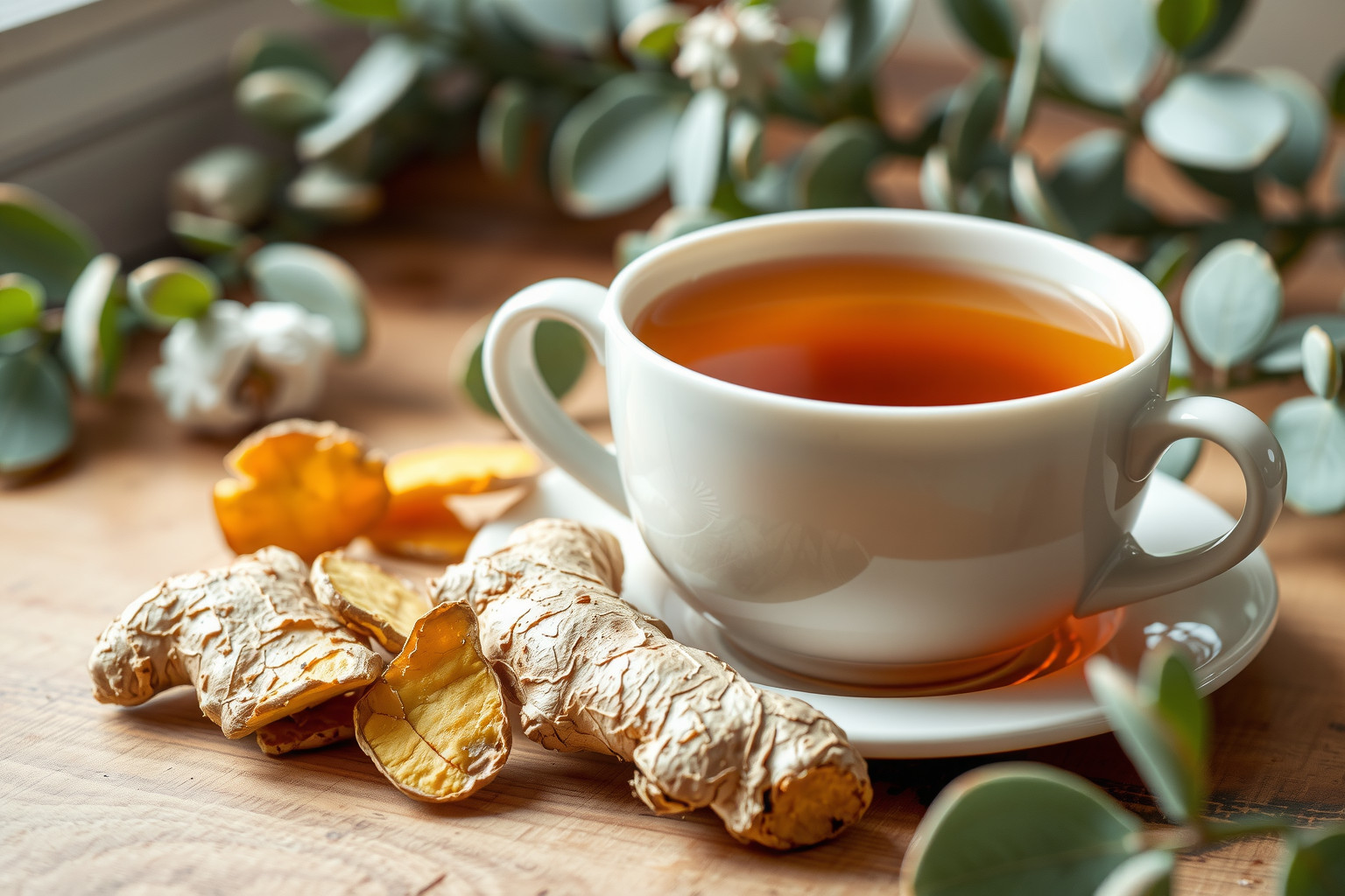 A gyömbér természetes gyulladáscsökkentőként enyhíti a megfázást.