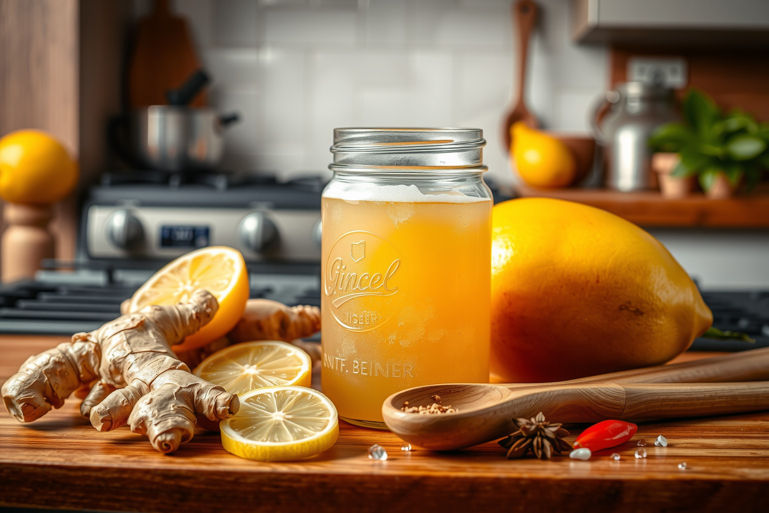 A házi gyömbérsör természetes probiotikumokban gazdag, erősíti az immunrendszert.