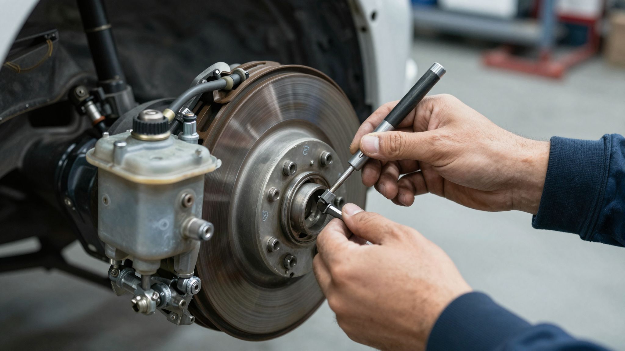 A hidraulikus kézifék rendszeres karbantartása növeli a fékhatékonyságot.