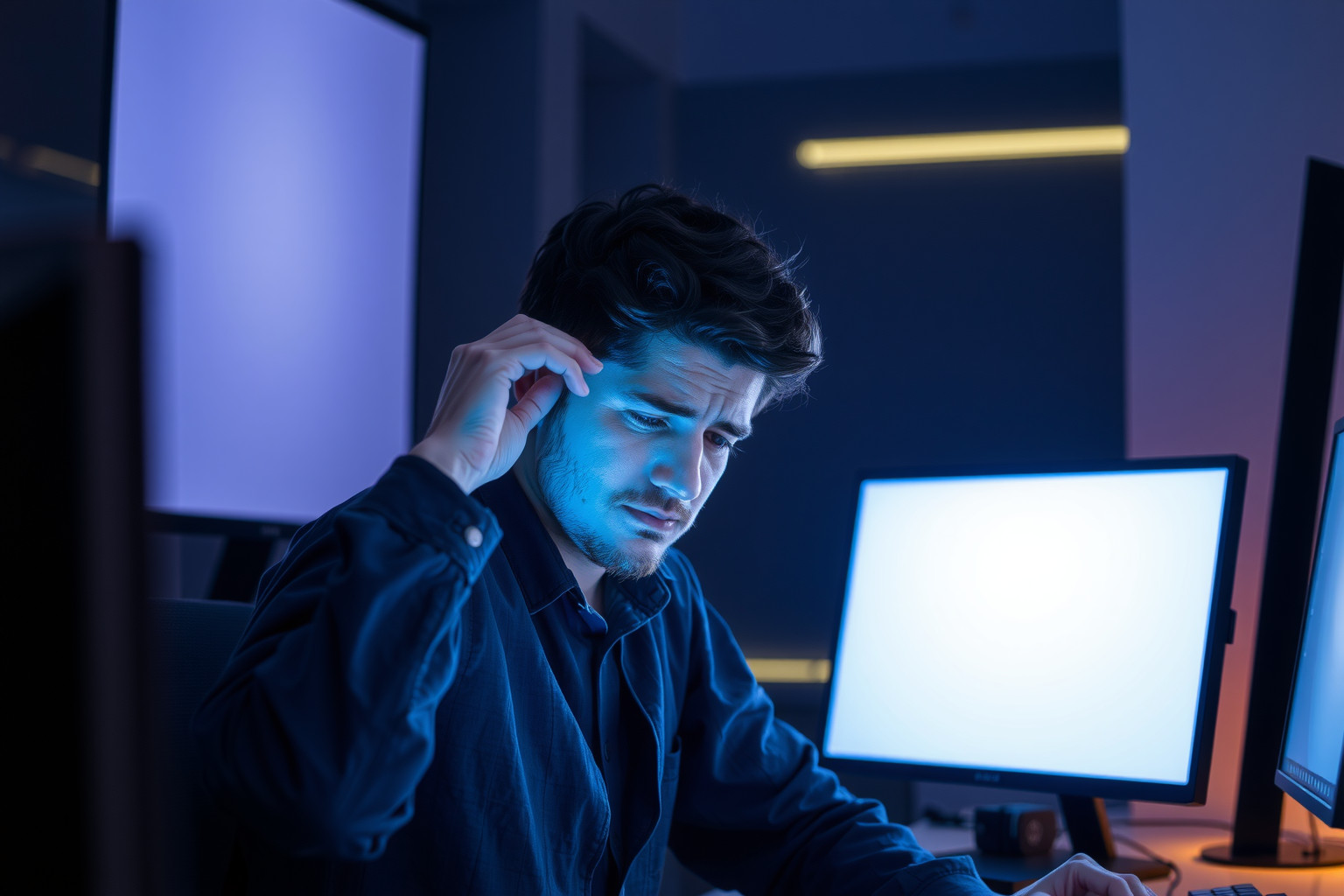 A kék fény hosszú expozíciója hozzájárul a szemfáradtsághoz.