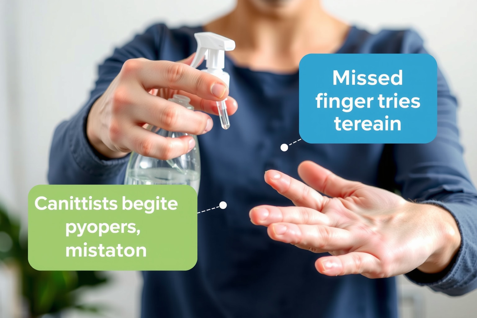 A helytelen adagolás csökkenti az alkoholos kézfertőtlenítő hatékonyságát.