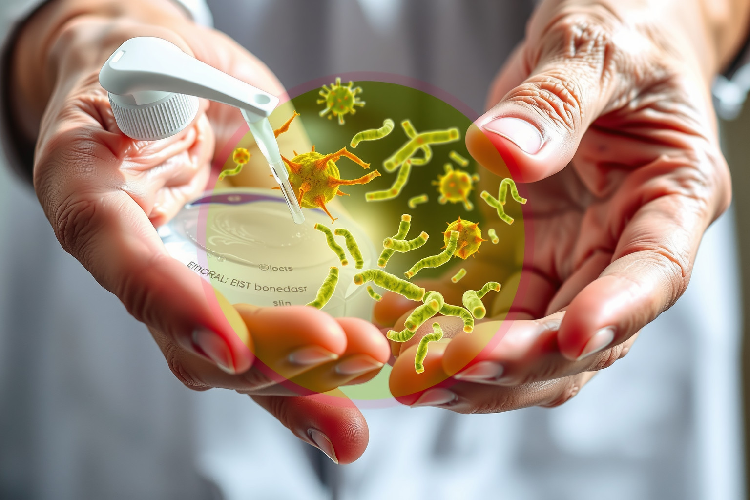 Hosszan tartó kézfertőtlenítő használat csökkentheti a bőr mikrobiom sokféleségét.