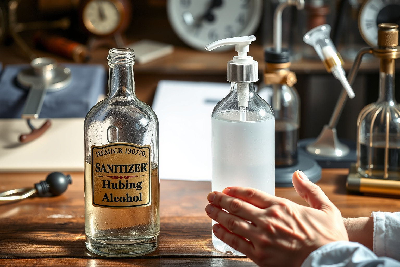 Az alkoholos kézfertőtlenítő a 19. században terjedt el.