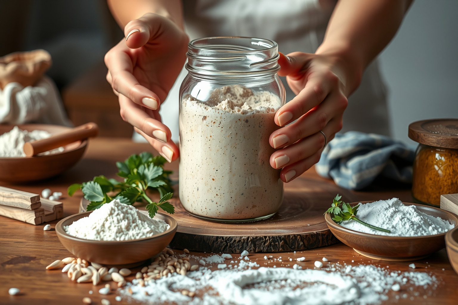 A kovász természetes baktériumai fokozzák az emésztést.