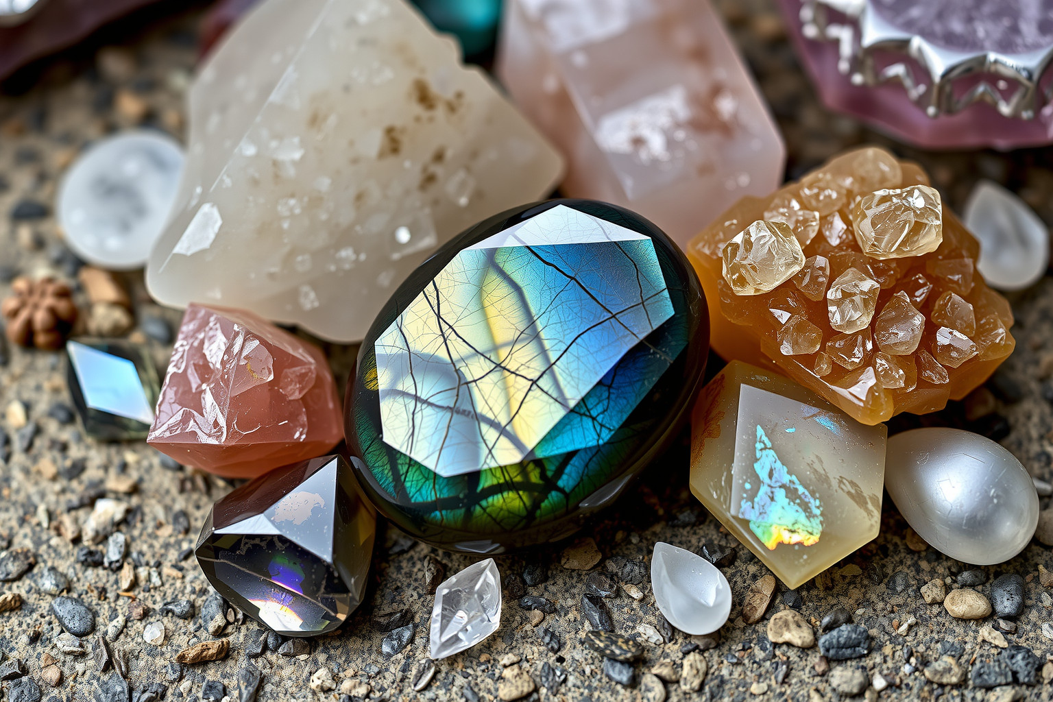 A labradorit erősíti a kvarc gyógyító energiáit együtt.