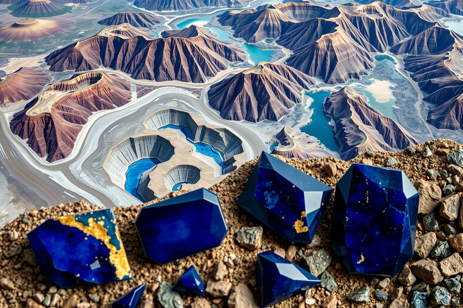 A legjobb lapis lazuli Afganisztánból származik, kiváló minőségű.