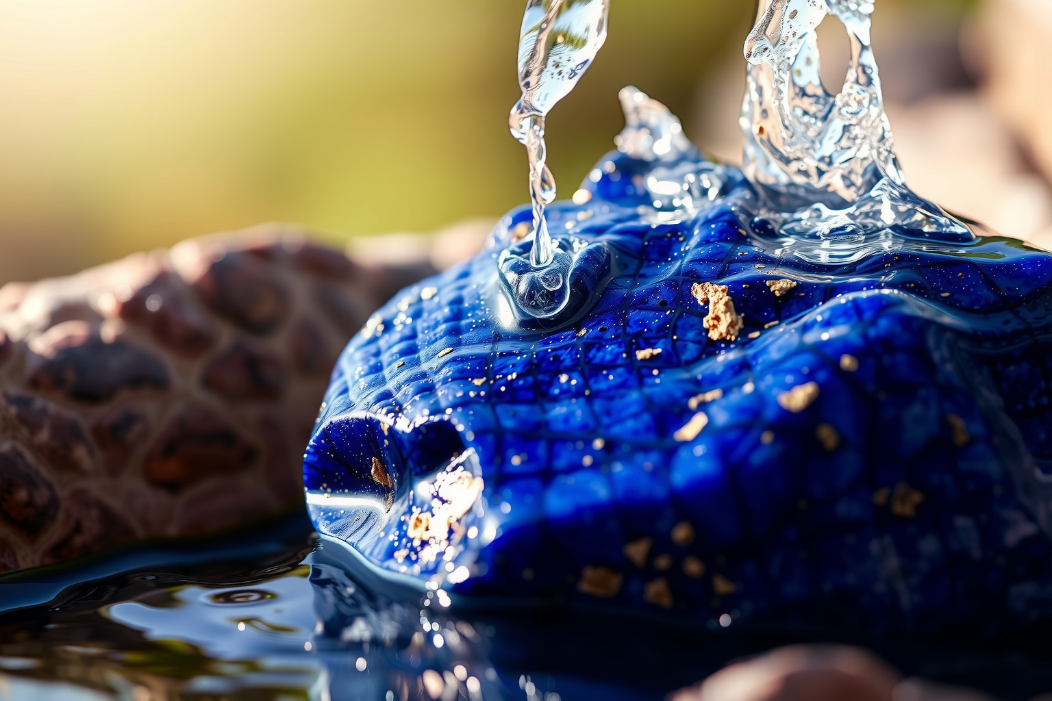 A lapis lazulit rendszeresen holdfény alatt tisztítsuk és töltsük.