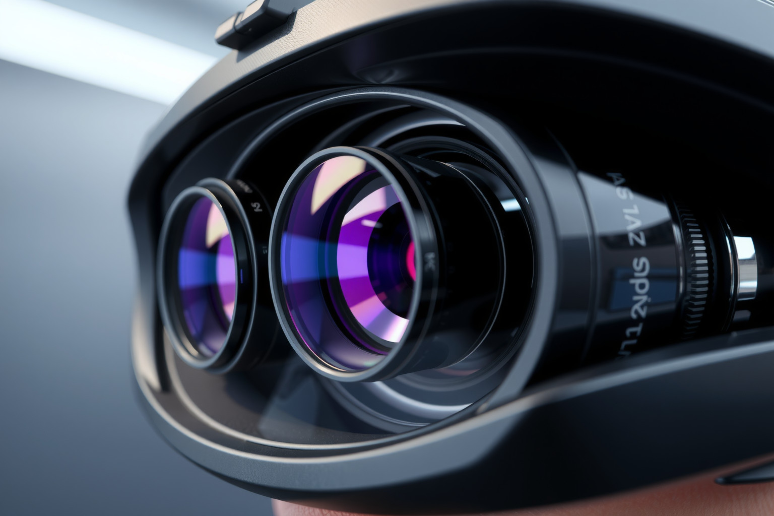 A lencsék alakítják a VR kép élességét és látóterét.