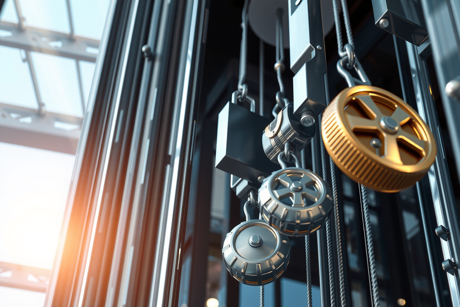 Az ellensúly csökkenti a motor energiafogyasztását és kopását.