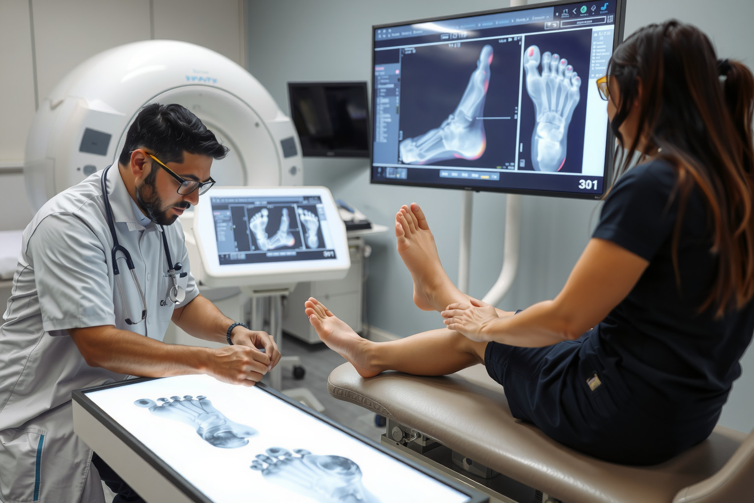 A lúdtalp diagnózisa fizikális vizsgálattal és képalkotókkal történik.