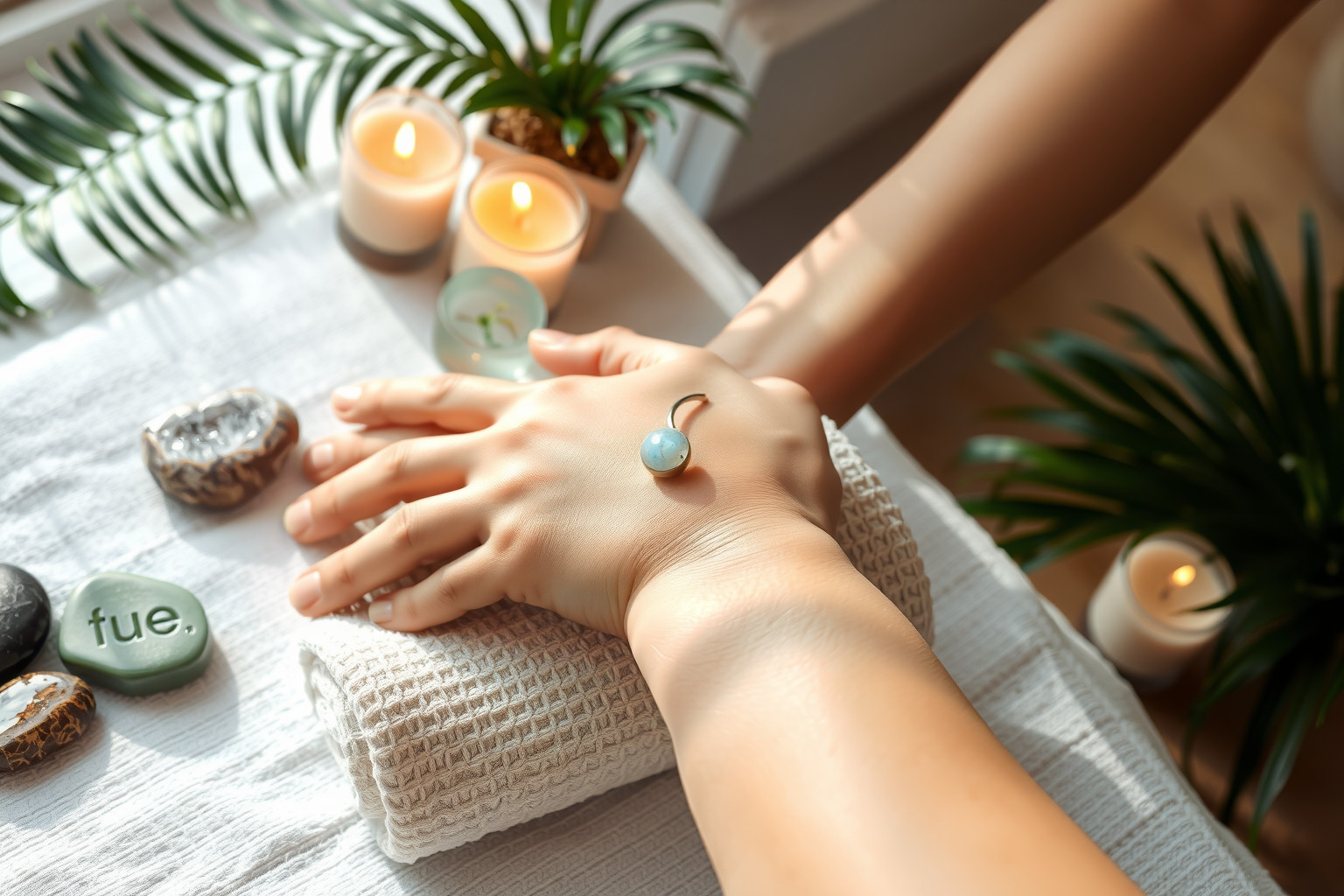 A magnezit karperec fokozza a relaxációs spa élményeket.