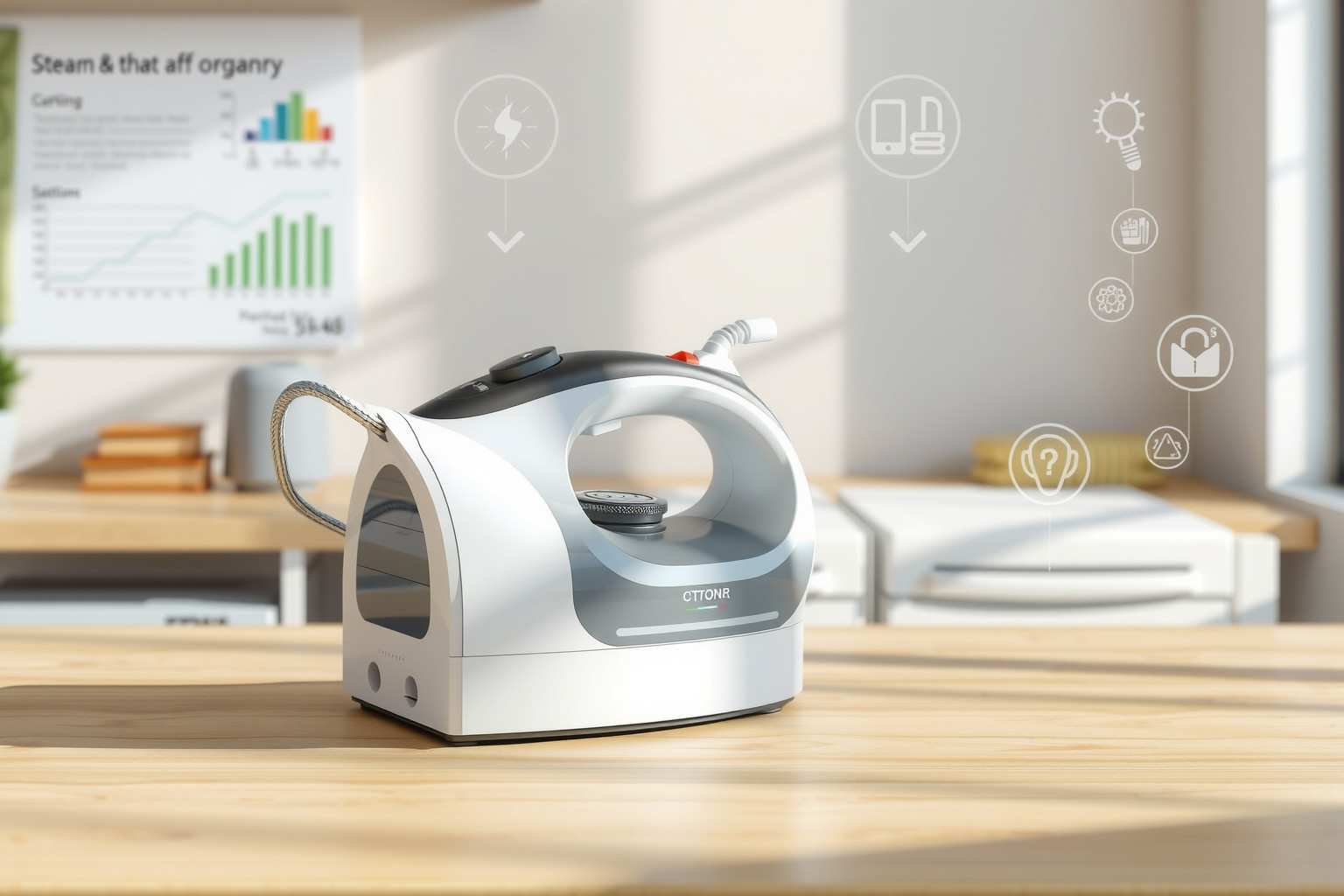 A gőzállomás teljesítménye a gyors és hatékony vasalás alapja.