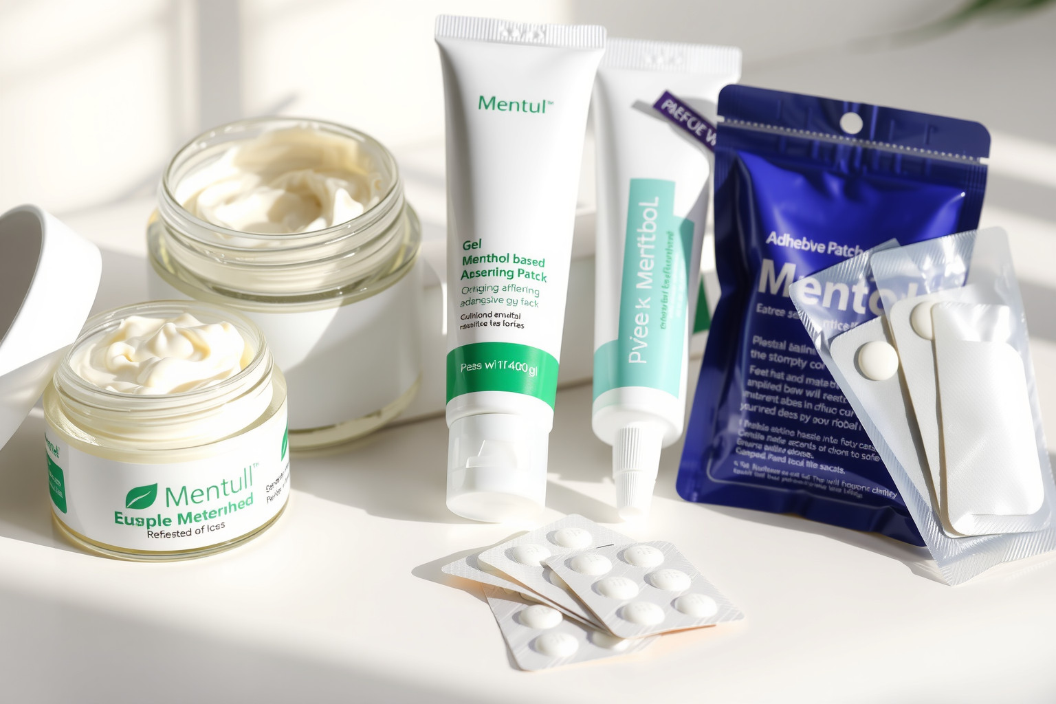 A mentol helyi alkalmazása gyors hűsítő és fájdalomcsillapító hatású.