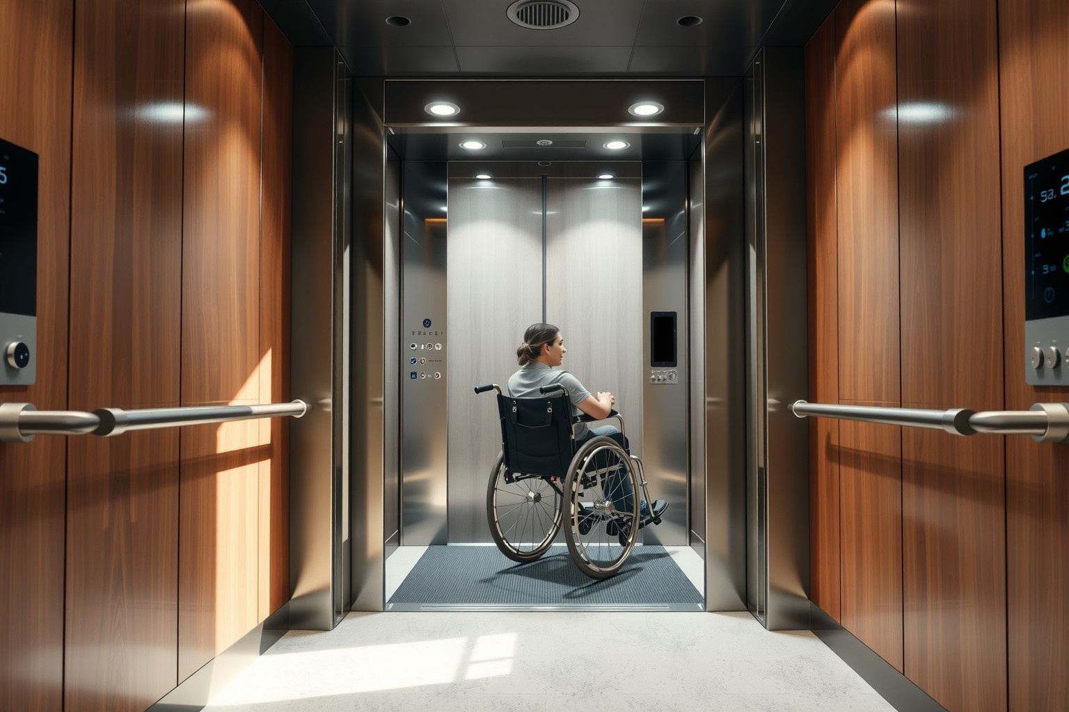 A mozgássérültek számára tervezett liftek akadálymentesítik a közlekedést.