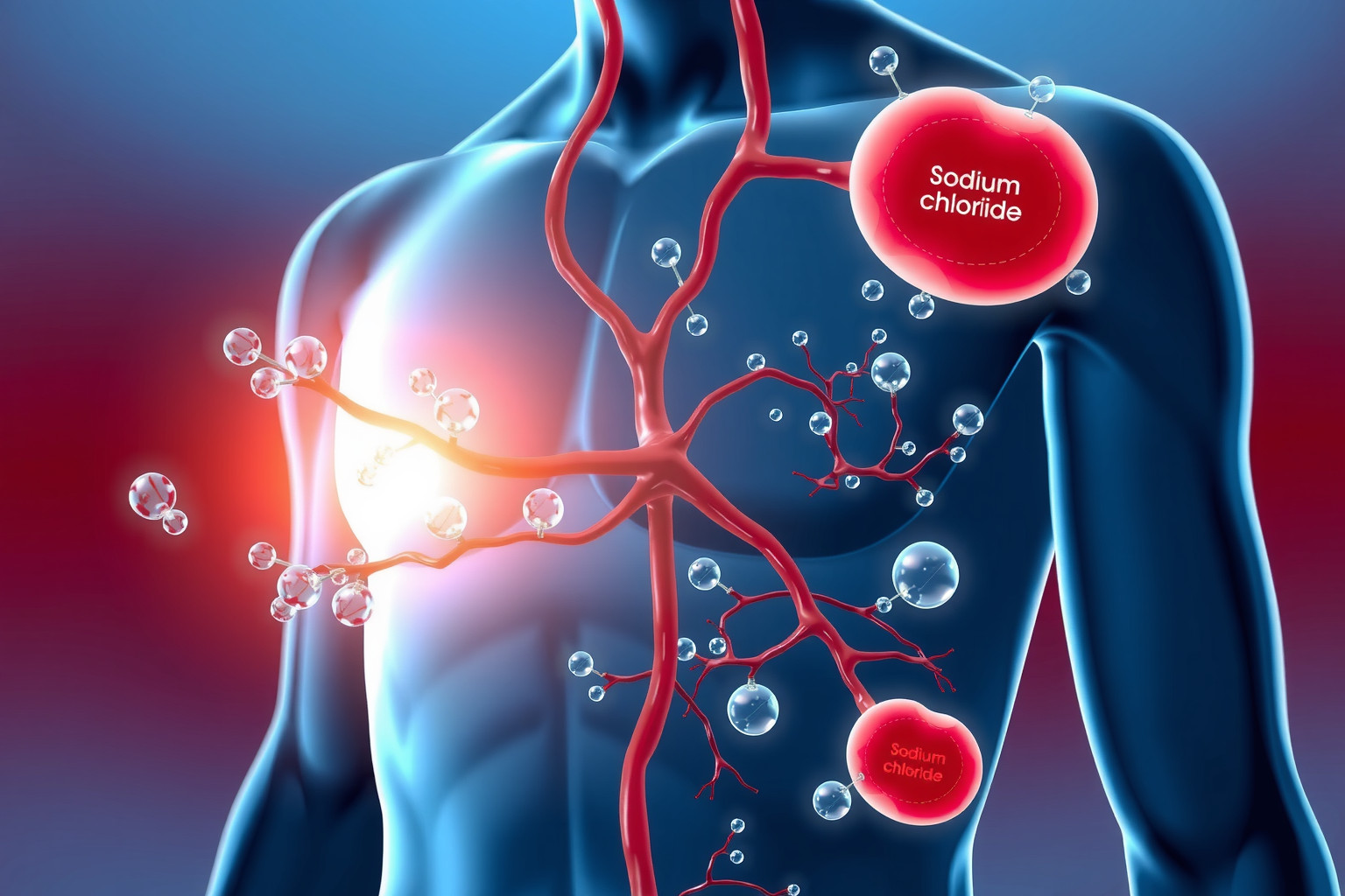 A nátrium-klorid kulcsszerepet játszik a sejtek vízháztartásában.