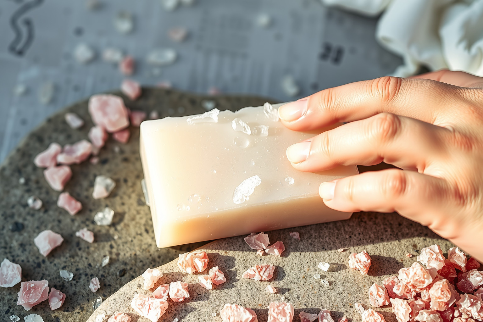 A parajdi sószappan természetesen tisztítja és összehúzza a pórusokat.