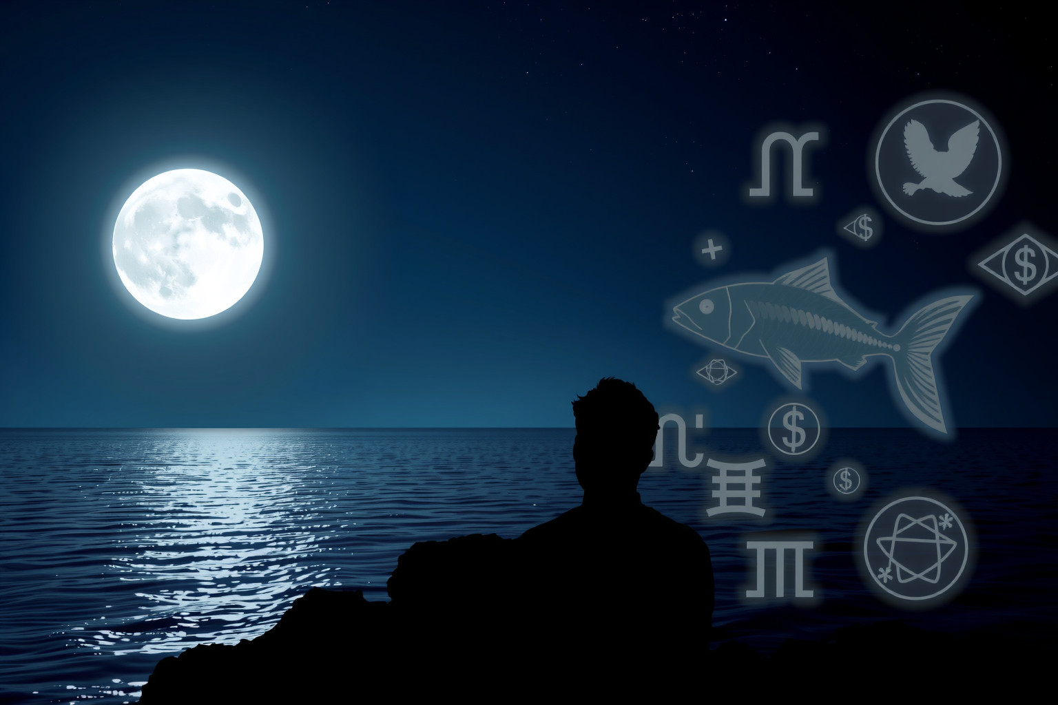 Telihold alatt a Halak anyagi lehetőségei váratlanul előlépnek.