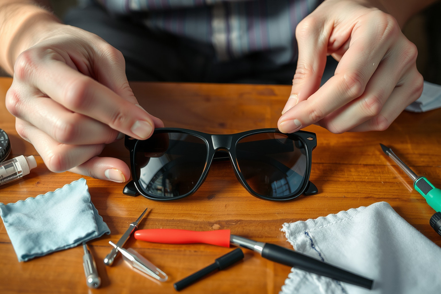 Polaroid napszemüvegek karcolásait otthon polírozással enyhíthetjük.