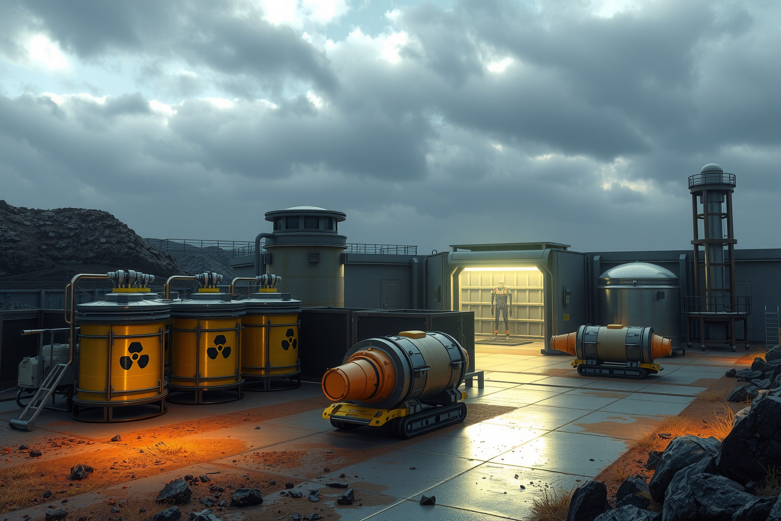 A radioaktív hulladék hosszú távú tárolása kulcsfontosságú kihívás.