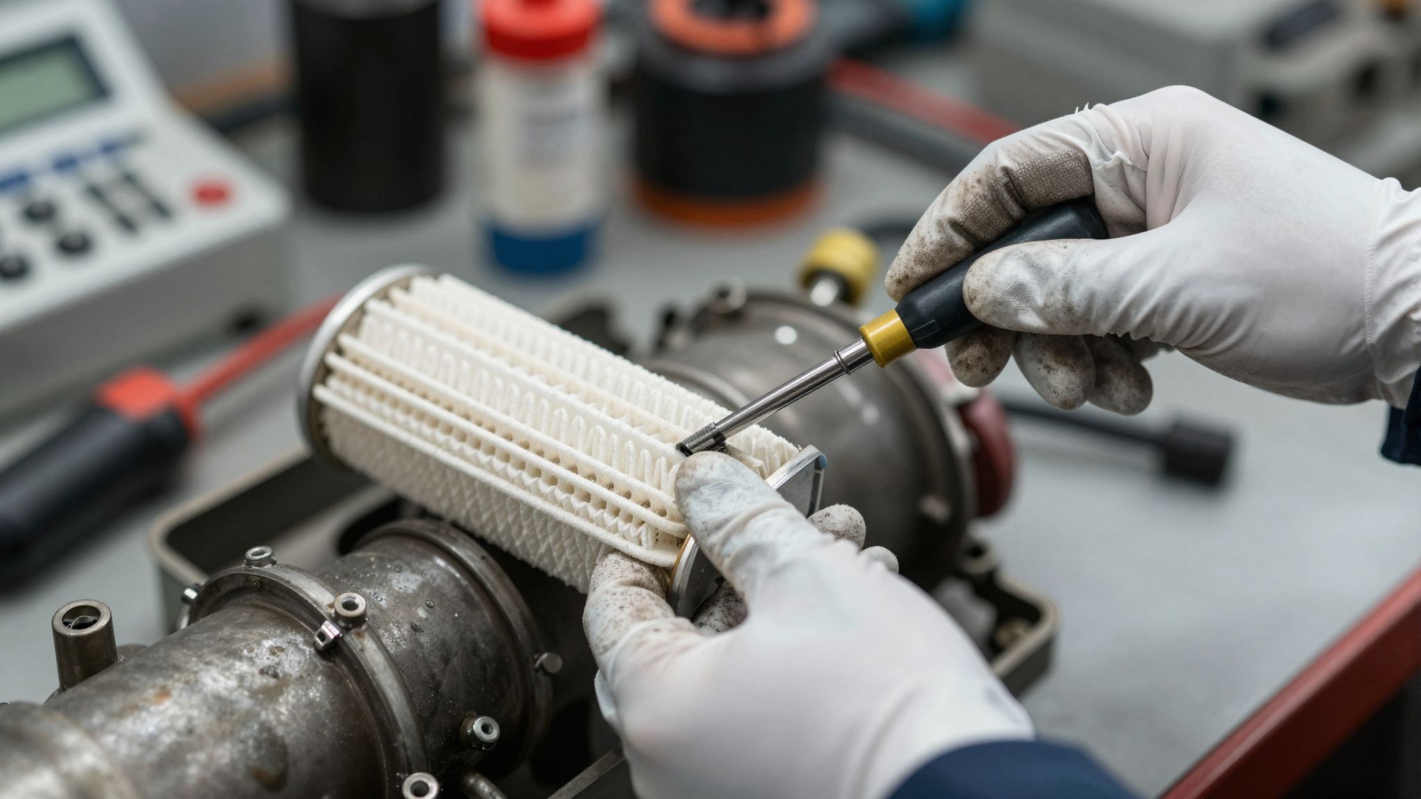 A szűrő rendszeres tisztítása meghosszabbítja élettartamát és hatékonyságát.