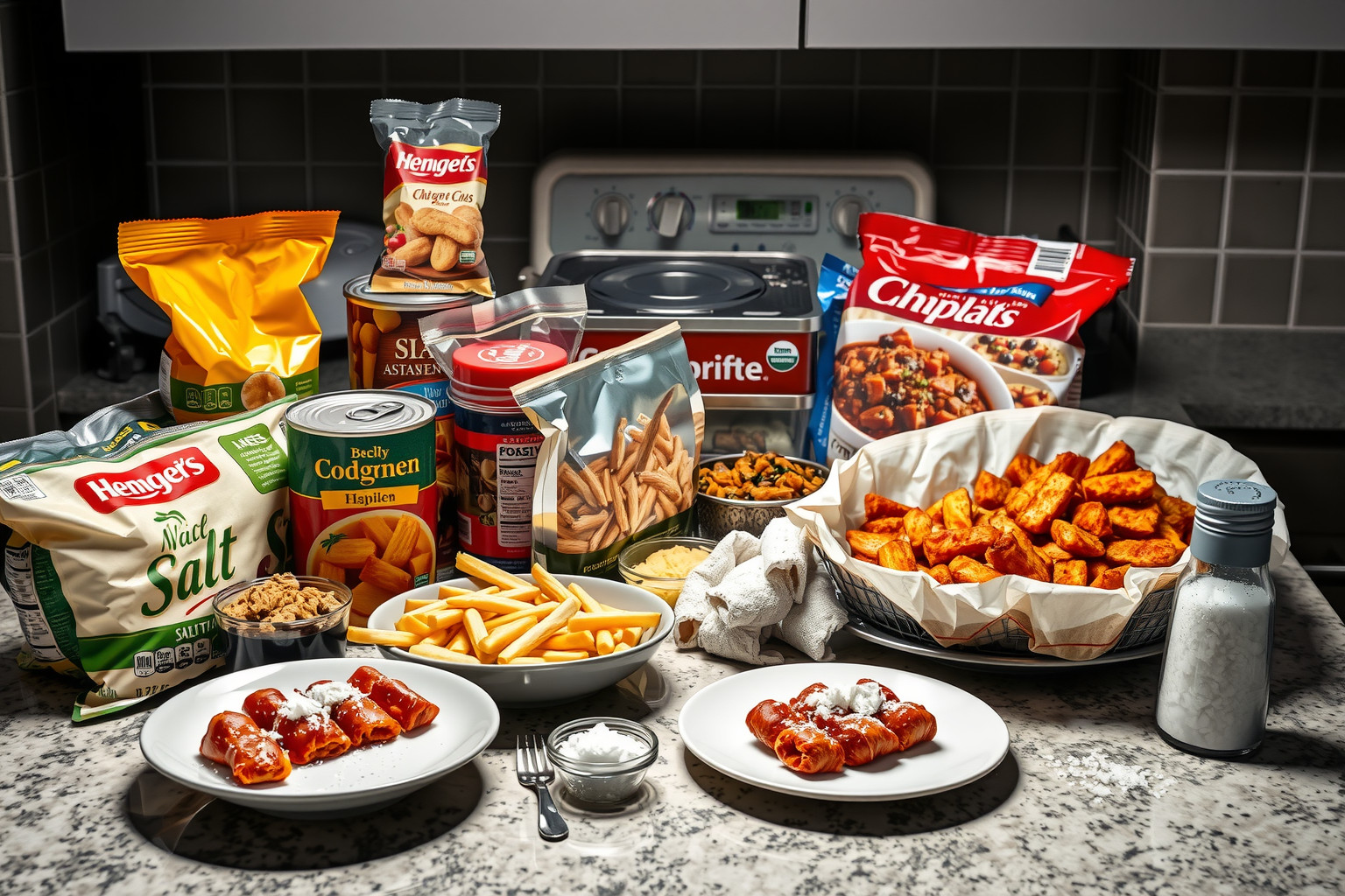 A feldolgozott élelmiszerek rejtett sótartalma jelentősen növeli a vérnyomást.