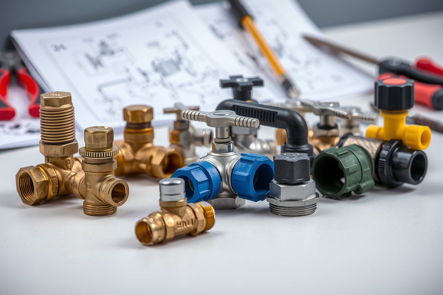 A szelepek anyaga befolyásolja a korrózióállóságot és tartósságot.