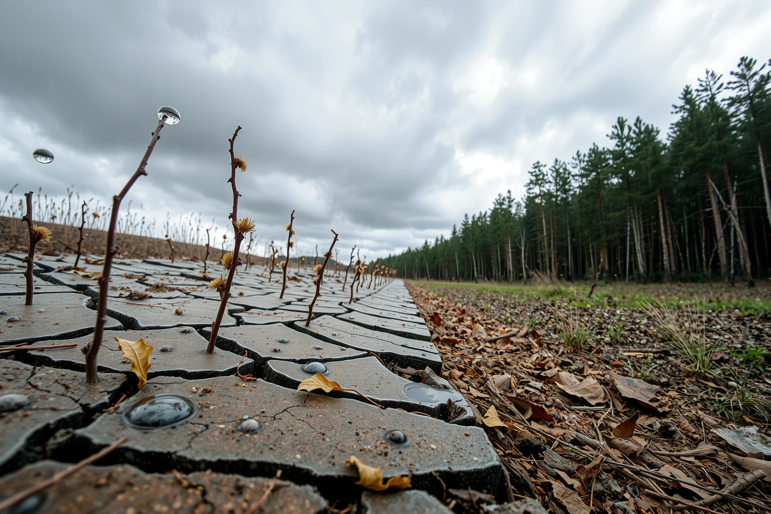 A savas eső elsavasítja a talajt, károsítva az élővilágot.