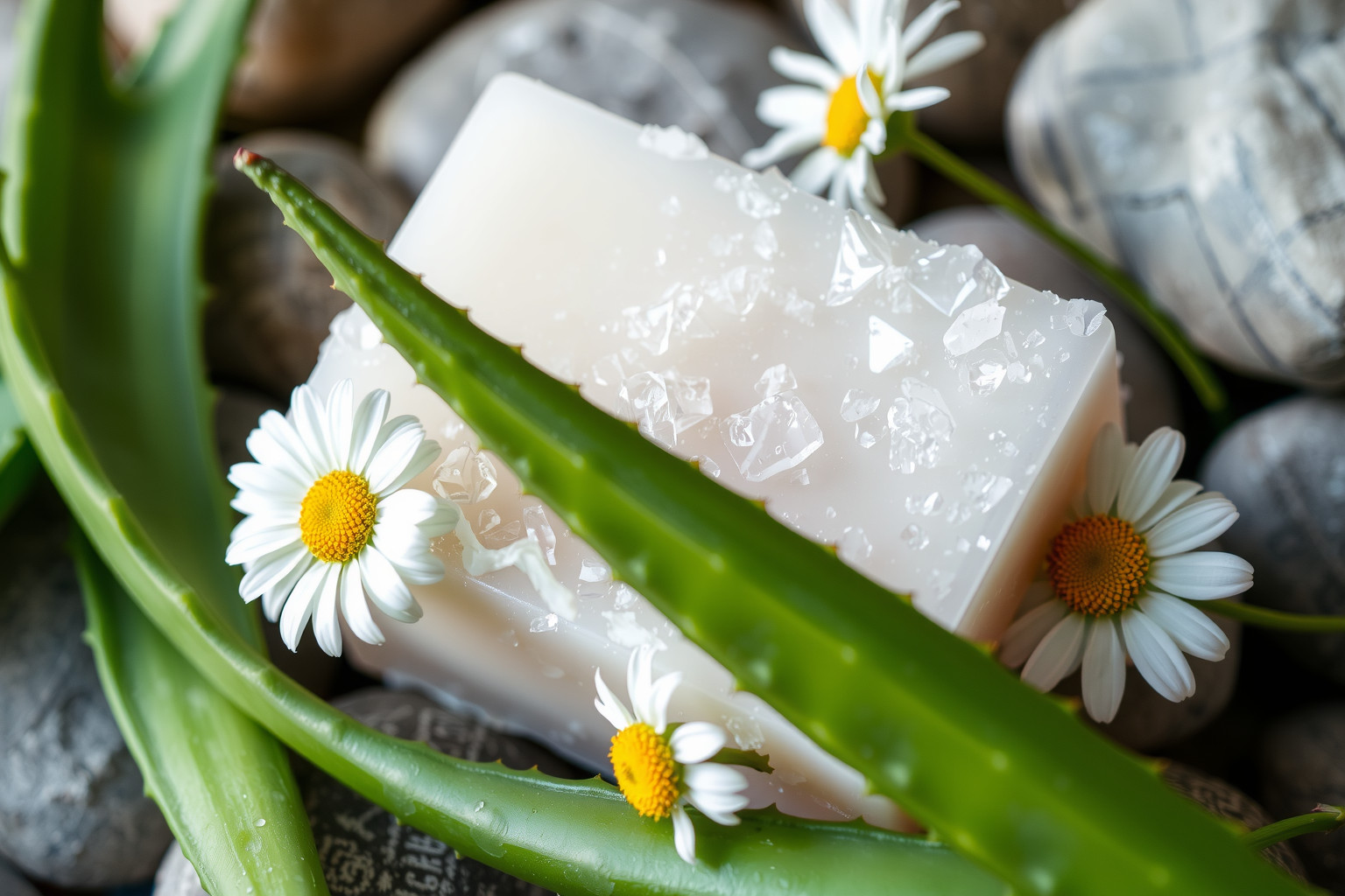 A sószappan természetes antibakteriális hatása segít gyulladáscsökkentésben.