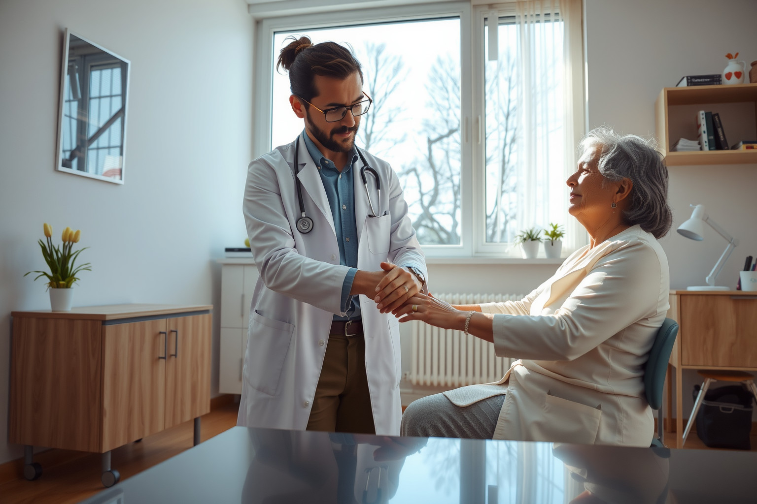 A szélérzékenység vizsgálata vérnyomásméréssel és légzőgyakorlatokkal történik.
